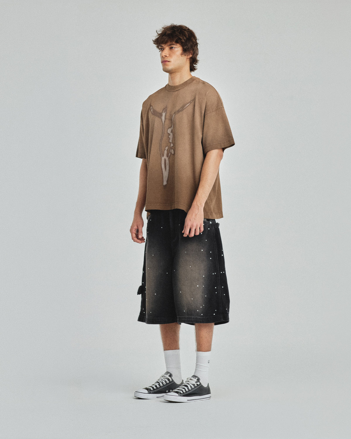 Pilgrimage Risen Tshirt Washed Brown