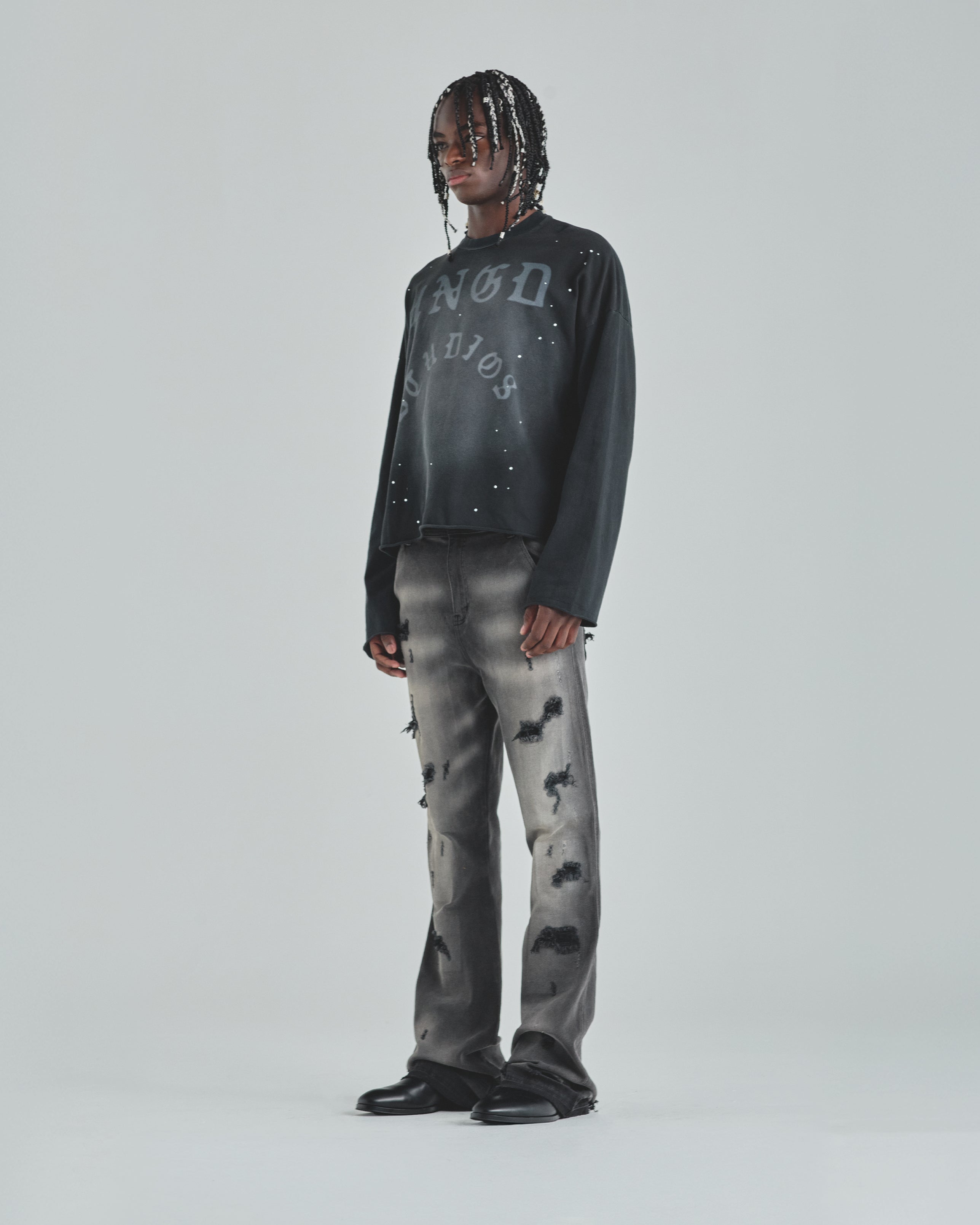 Act 1 UNDGD Long Sleeve Tshirt Burnt Black