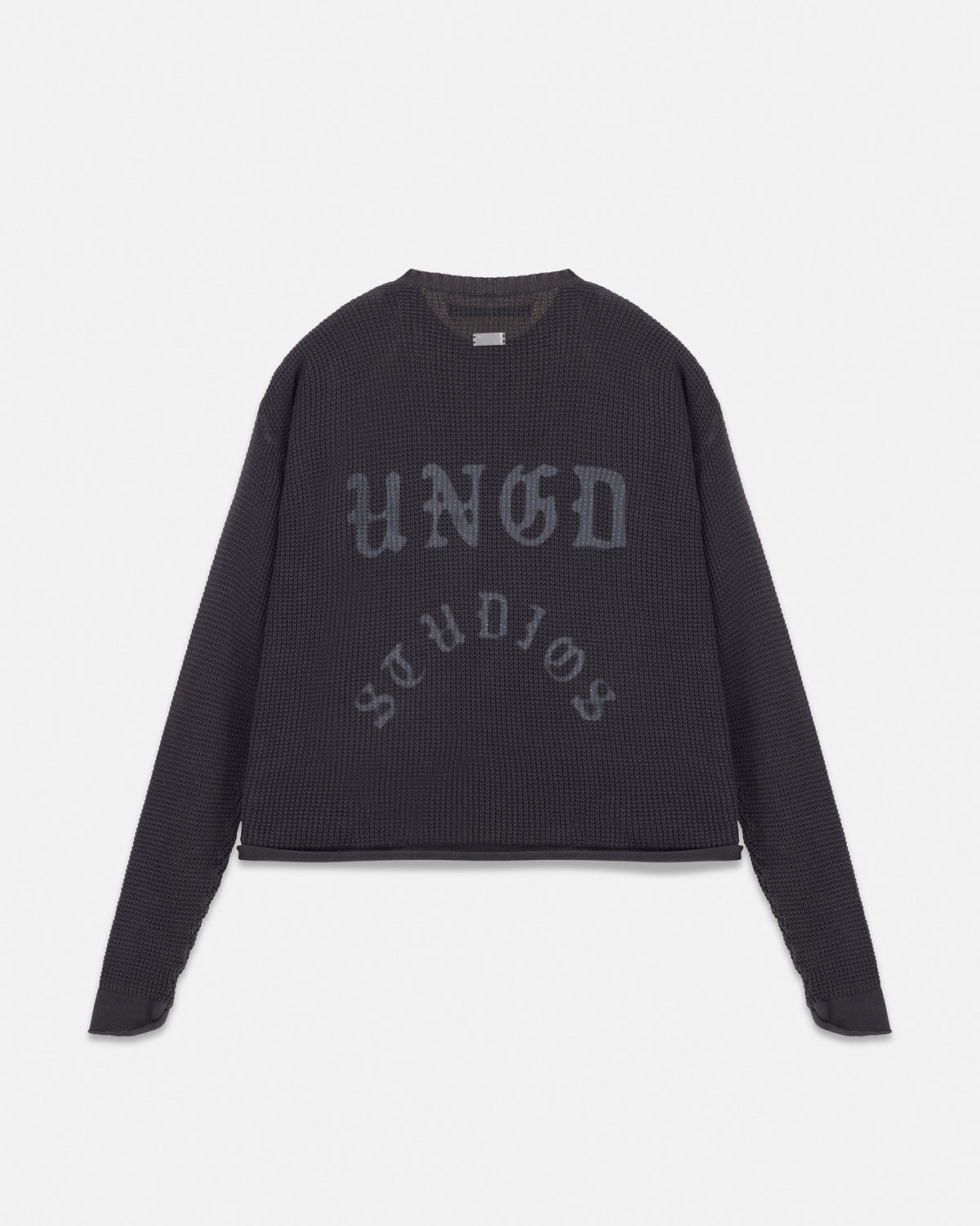 Act 1 Cross Slim Fit Knitted Crewneck Vintage Gray