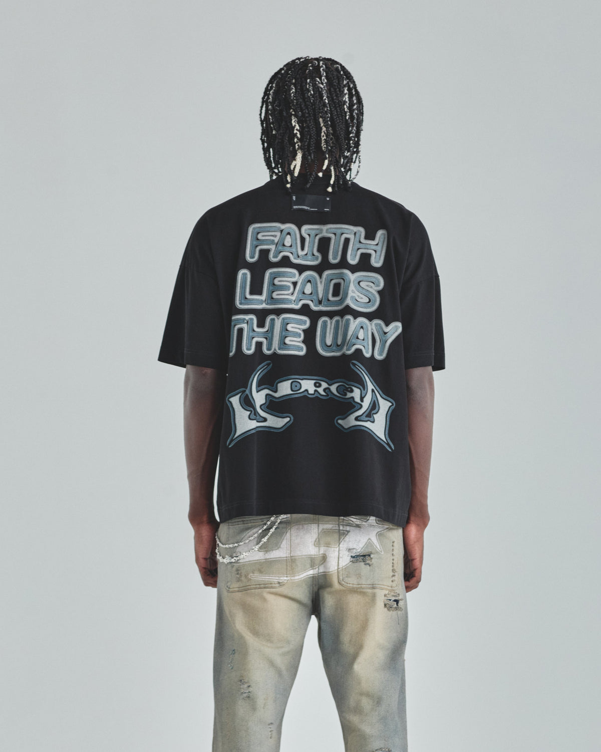 Act 1 Destiny Boxy Fit Tshirt Black