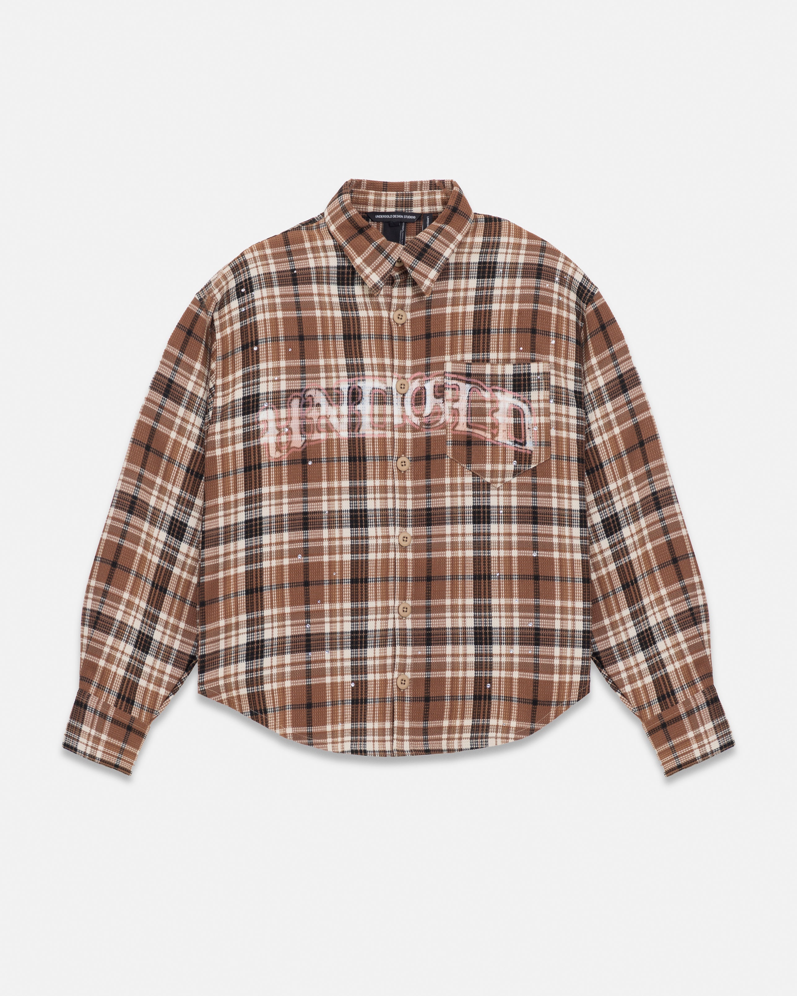 Act 1 Faith Flannel Shirt Plaid Brown