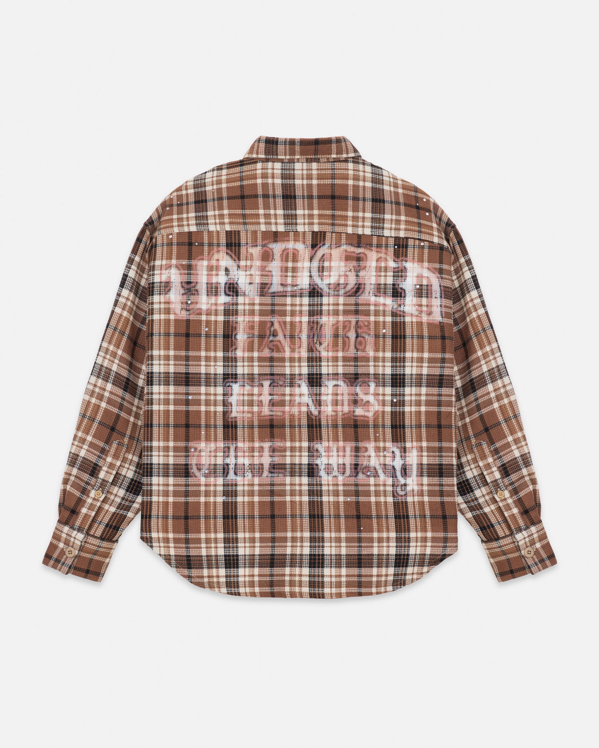 Act 1 Faith Flannel Shirt Plaid Brown