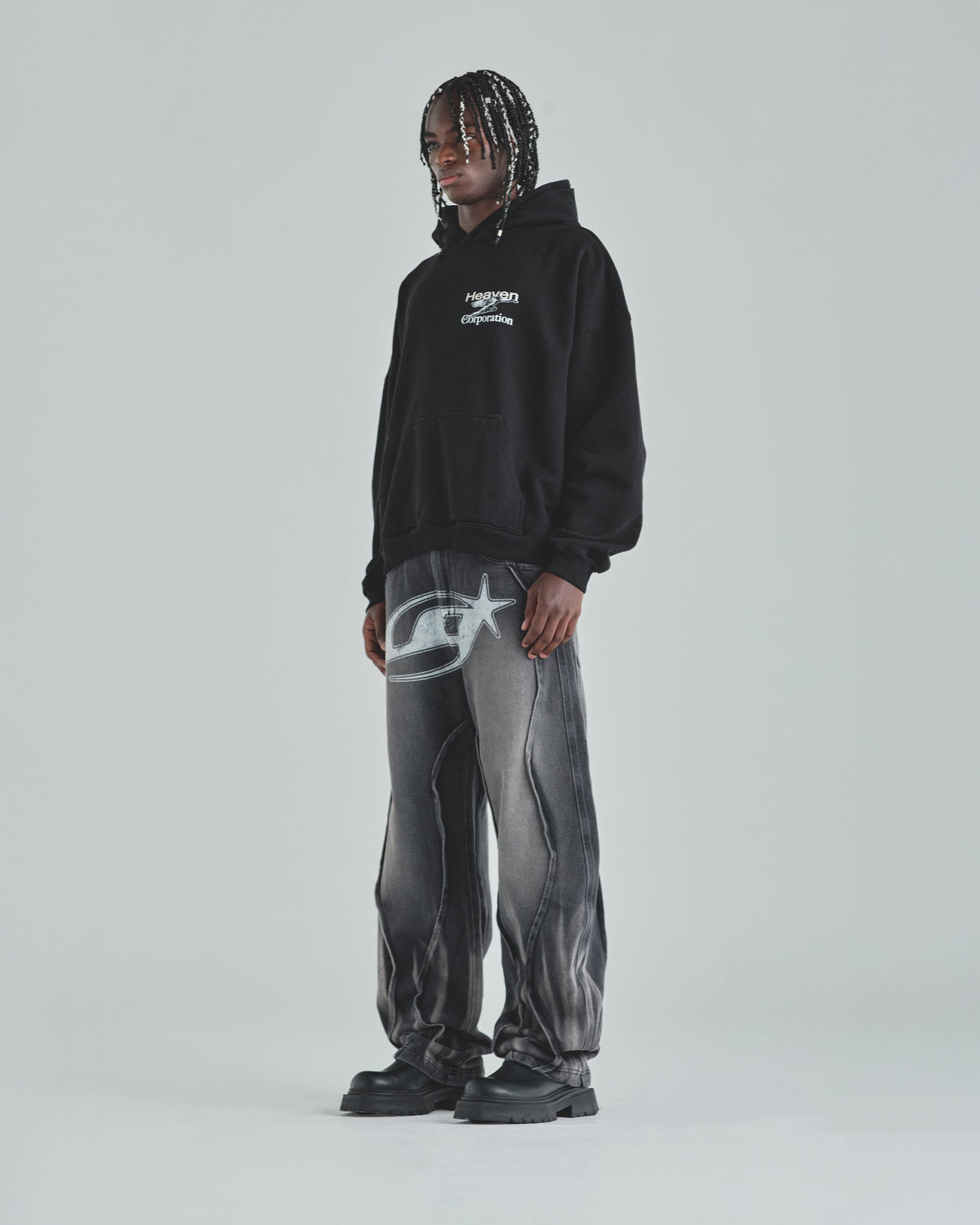 Act 1 Heaven Corp Hoodie Black