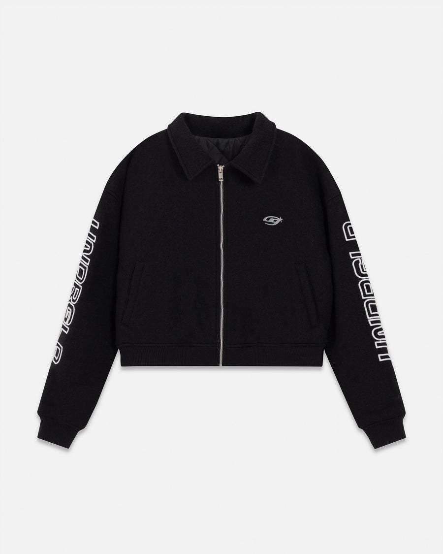 Act 1 Neon Bomber Jacket Black