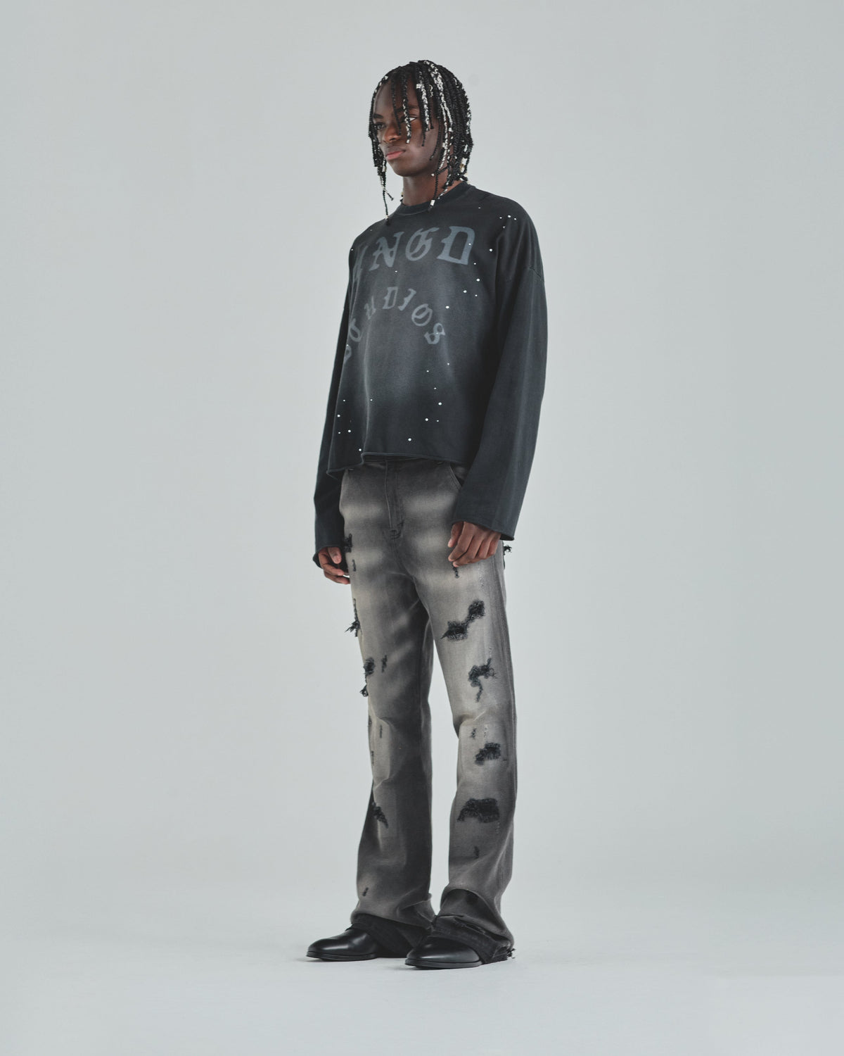 Act 1 UNDGD Long Sleeve Tshirt Burnt Black