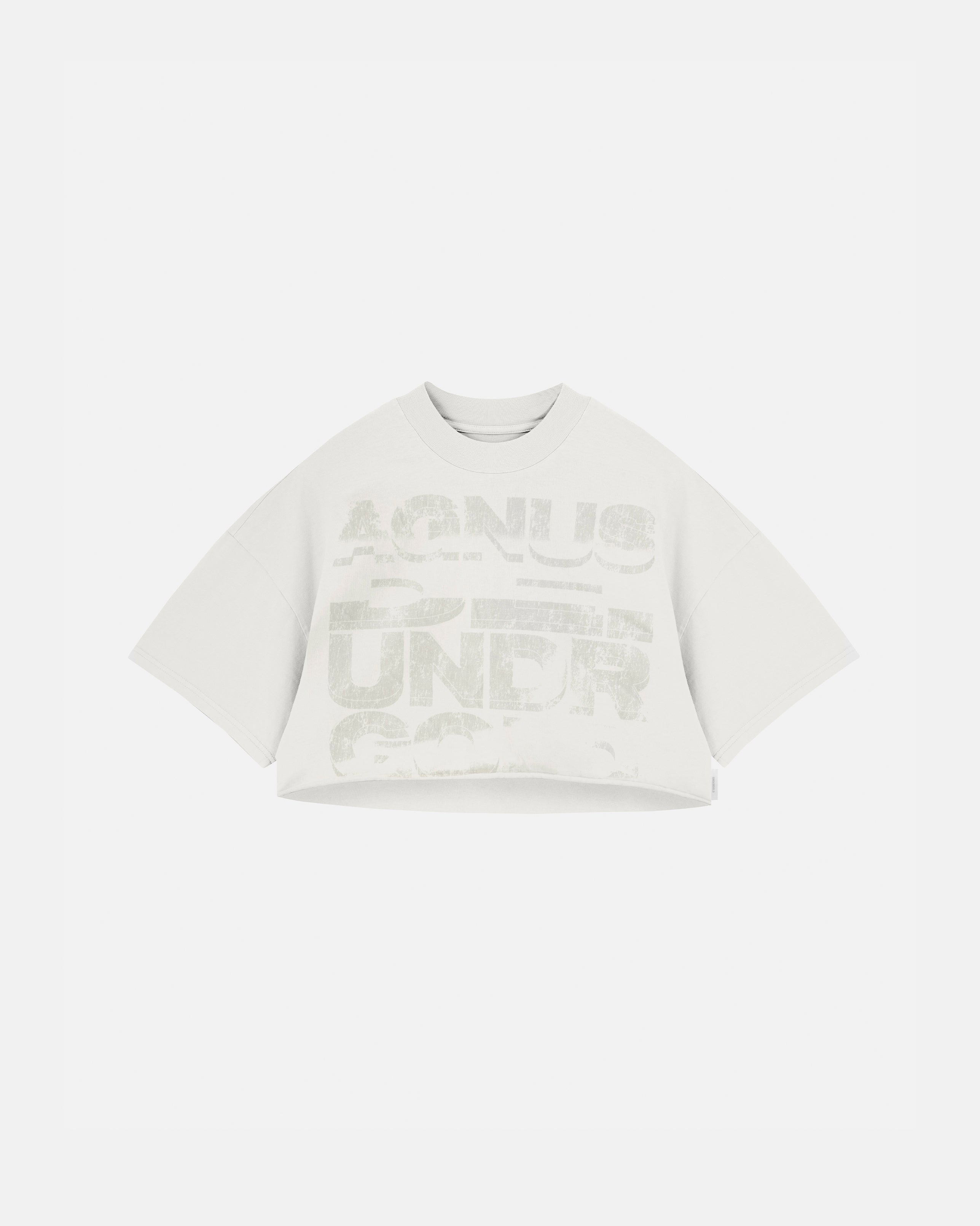 Agnus Dei Chrome Crop Top White