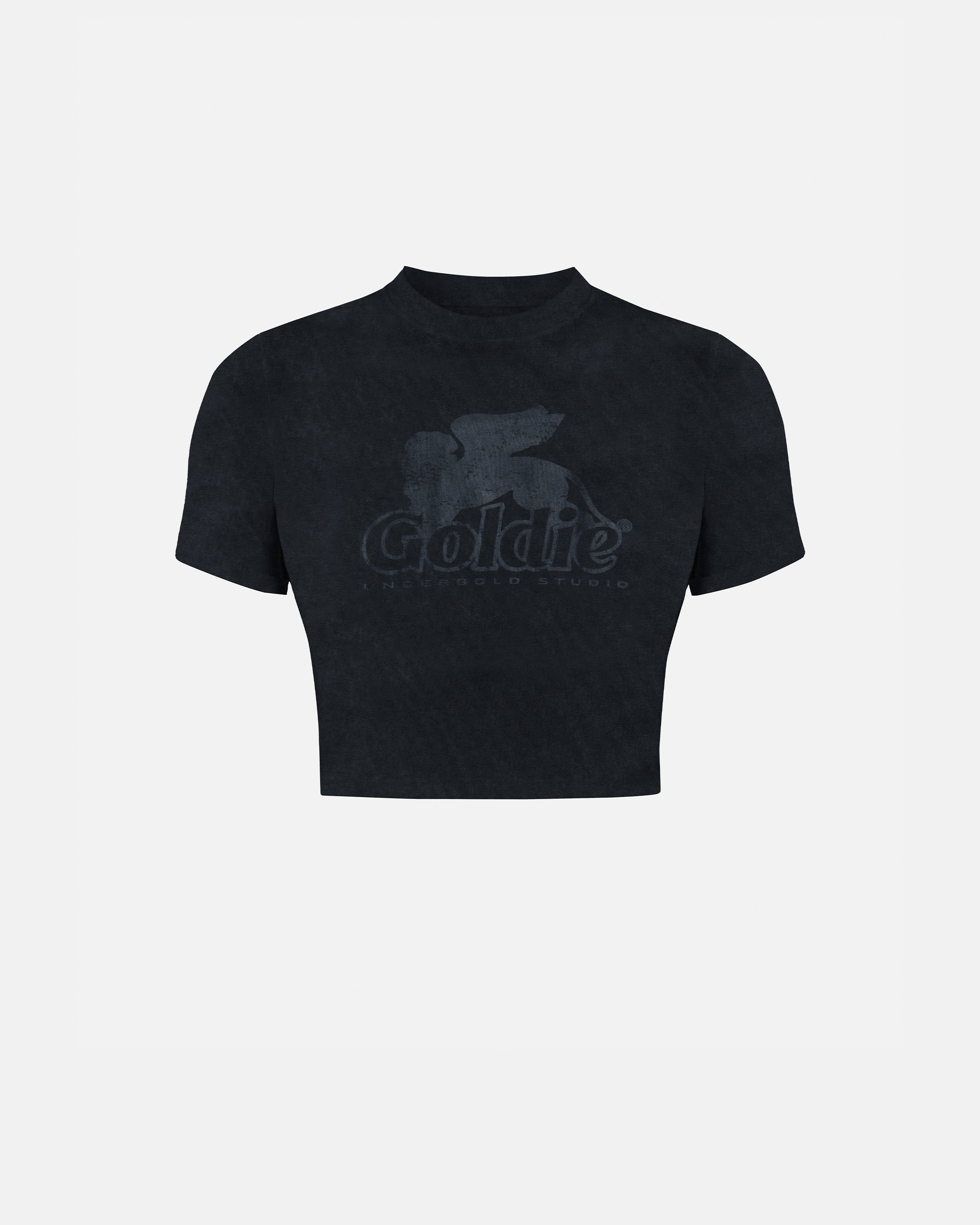 Agnus Dei UNDRGLD Baby Tee Vintage Black