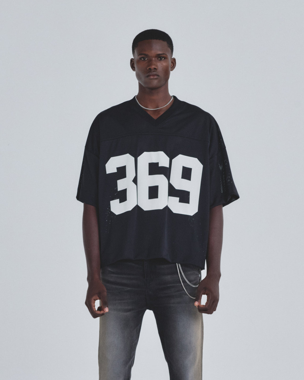 Basics 369 Mesh Jersey Black