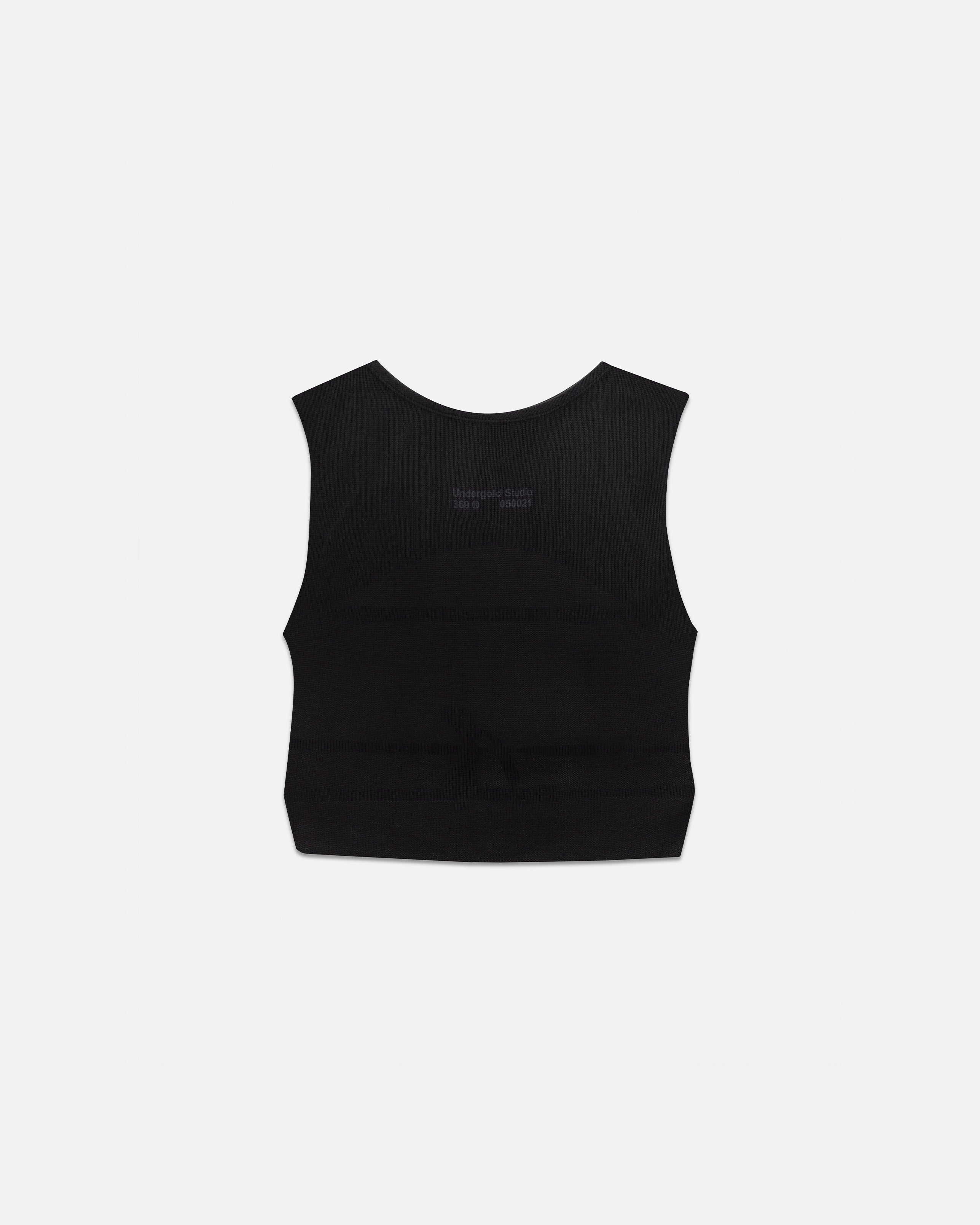 Basics Backless Knit Top Black