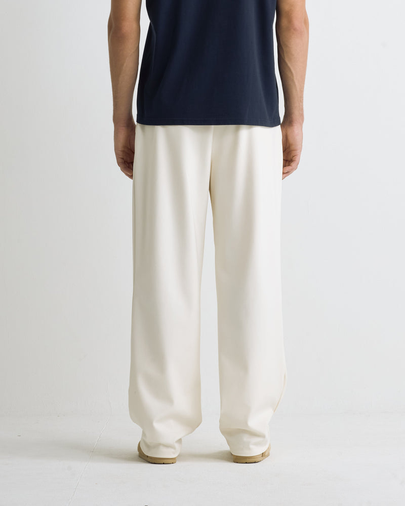 Basics Buckled Tailored Trousers Cream