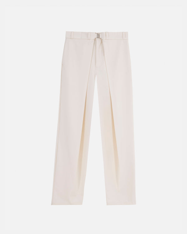 Basics Buckled Tailored Trousers Cream