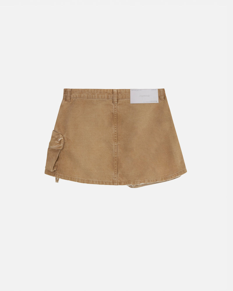 Basics Cargo Skirt Washed Camel