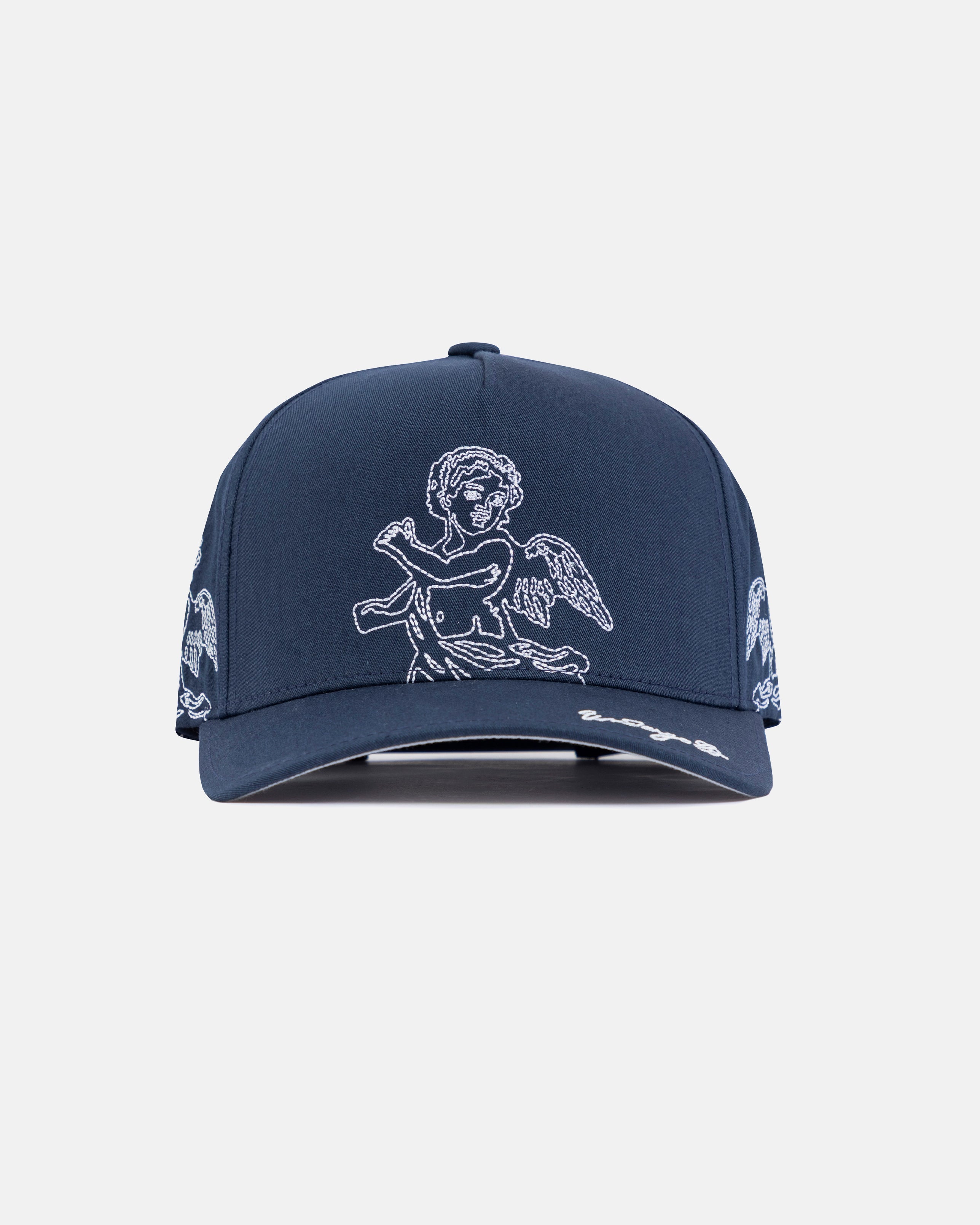 Basics Cherubs High Crown Cap Navy Blue