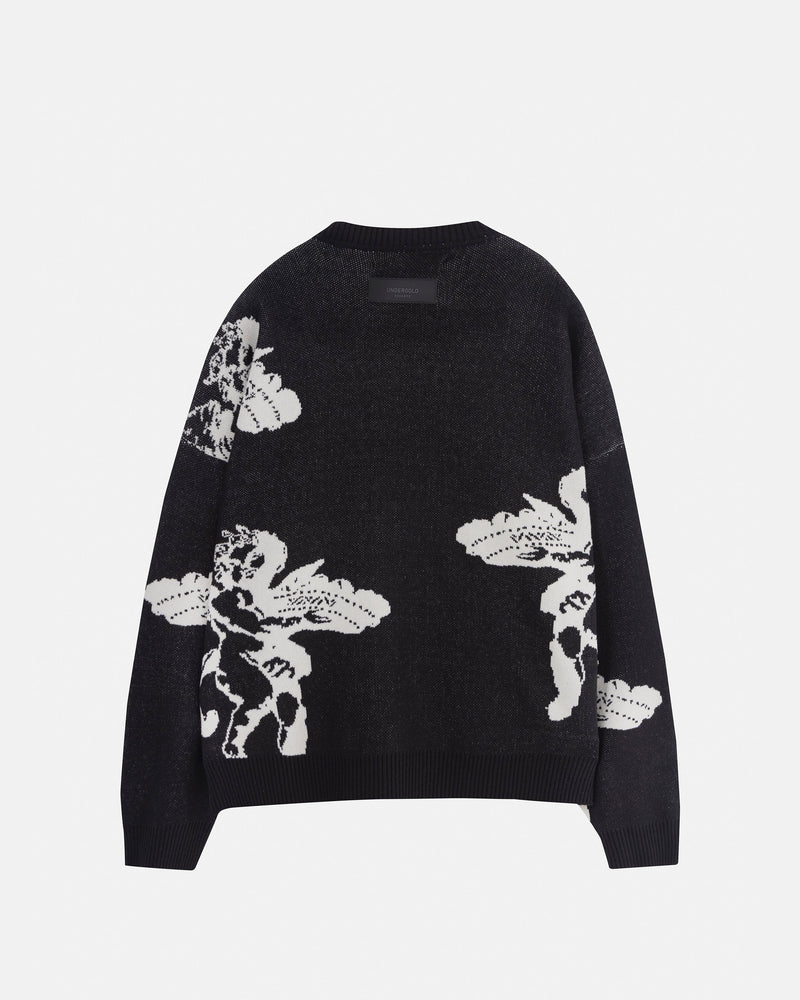 Basics Cherubs Knit Crewneck Black