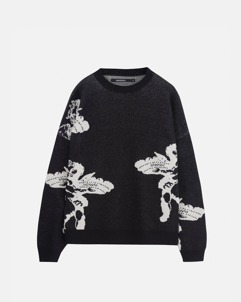 Basics Cherubs Knit Crewneck Black