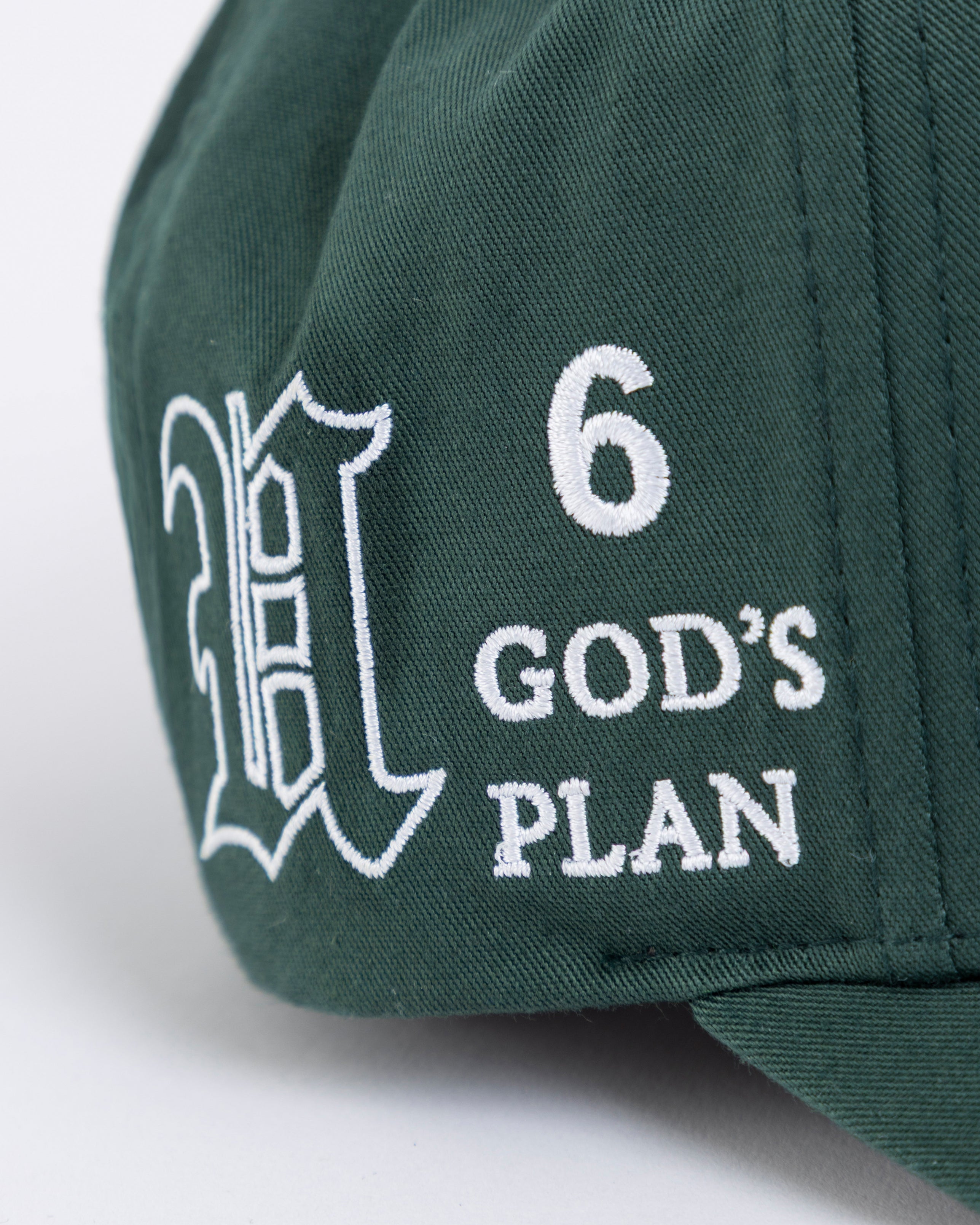 Basics God's Plan High Crown Cap Green