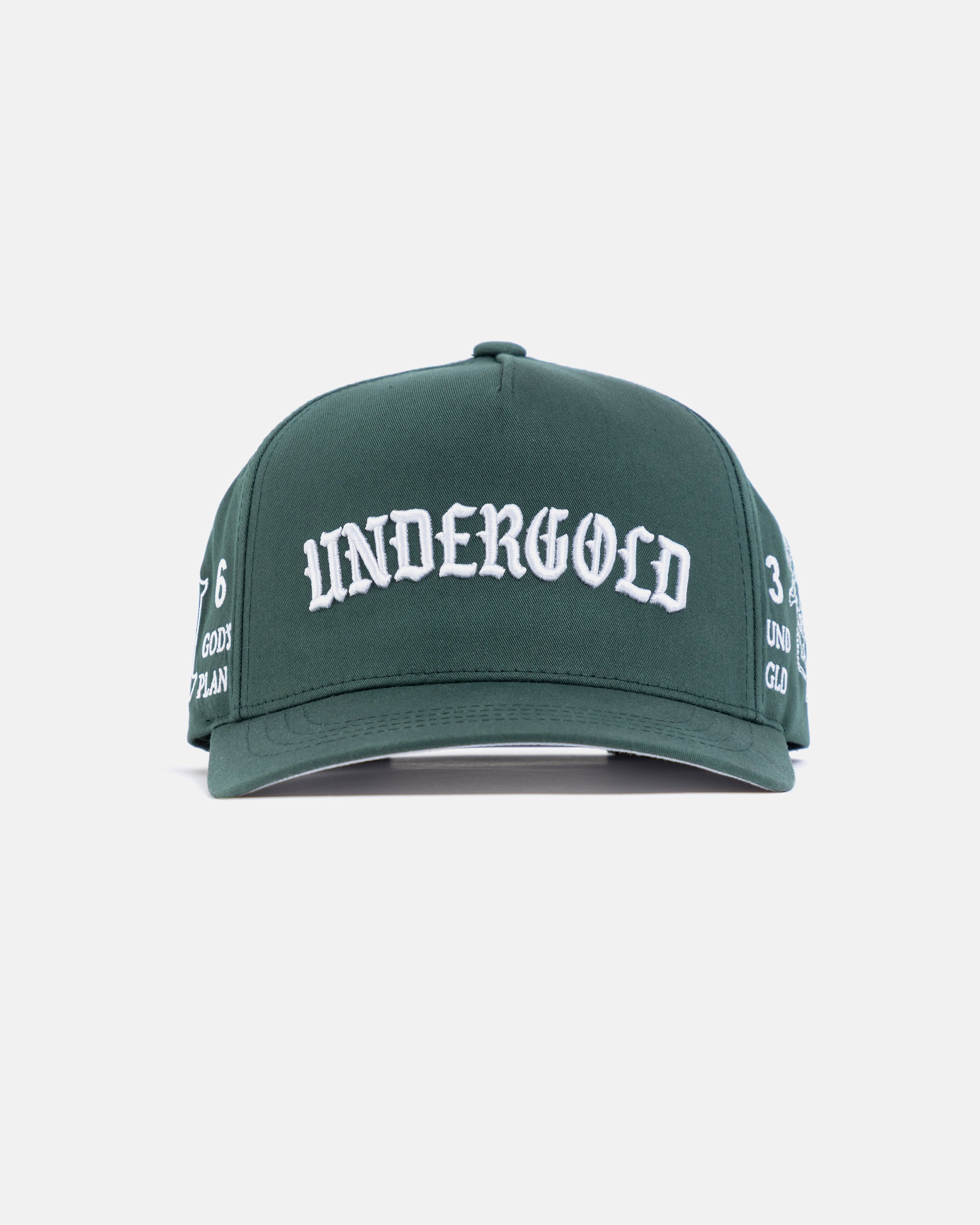 Basics God's Plan High Crown Cap Green