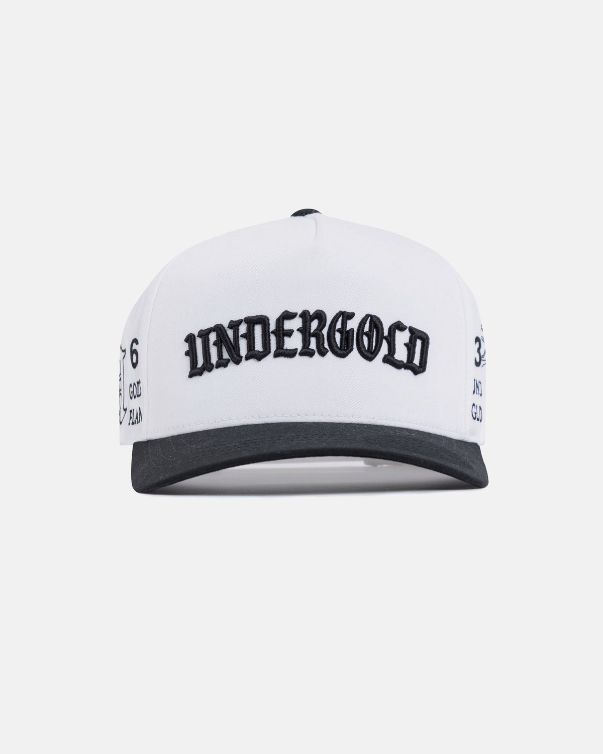 Basics God's Plan High Crown Cap White / Black