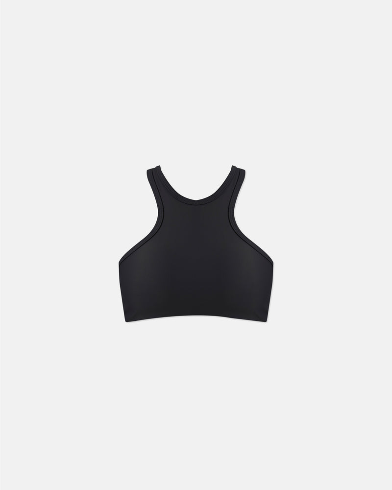 W Basics Halter Top Black