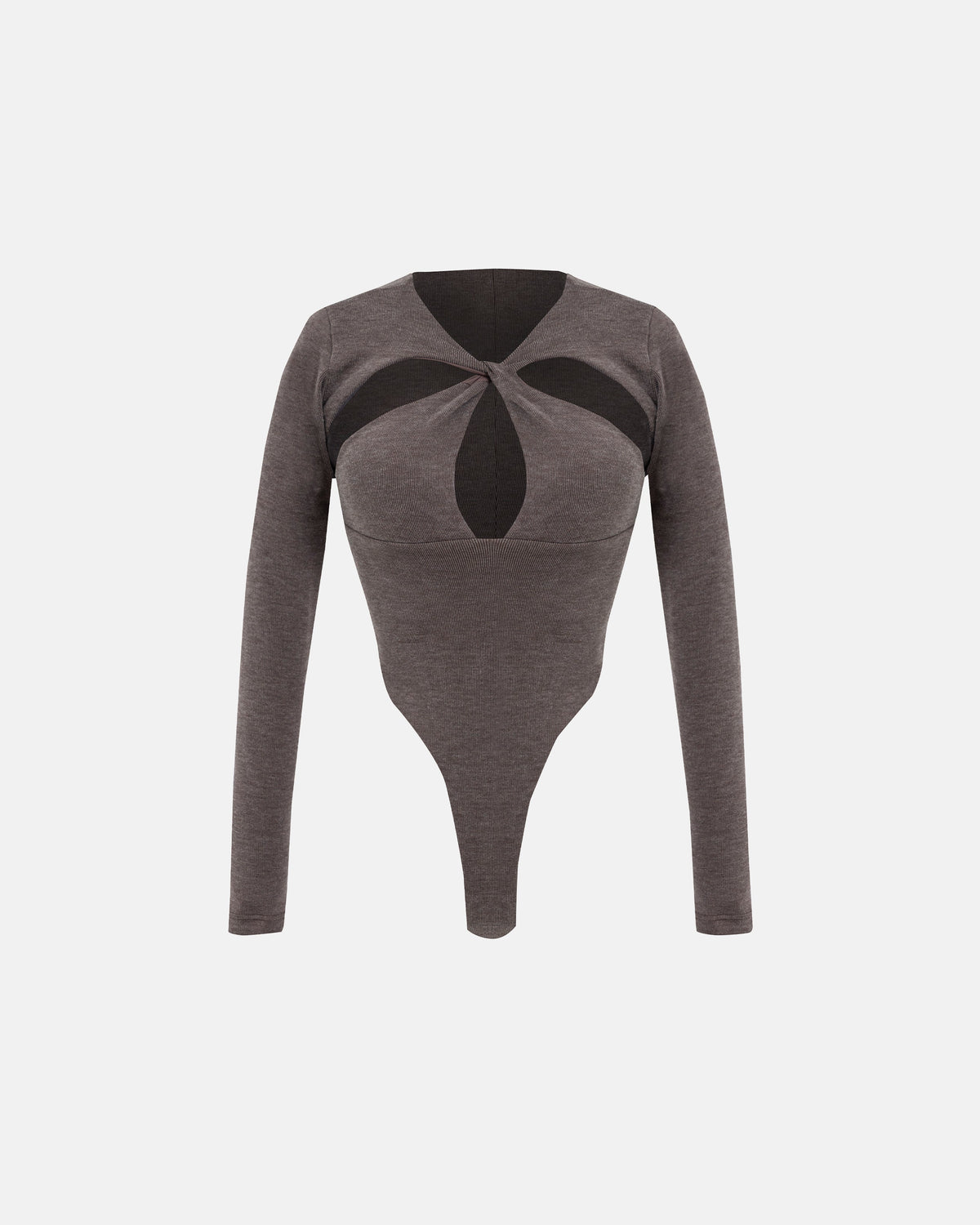 Basics Oval Braided Bodysuit Brown