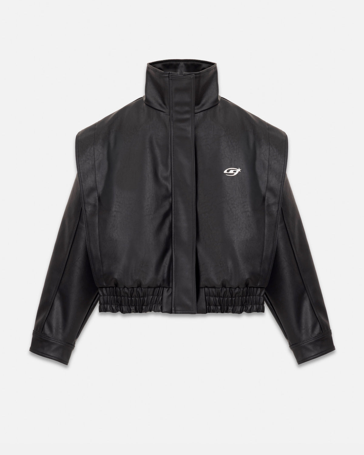 Basics Panelled Bomber Jacket Black