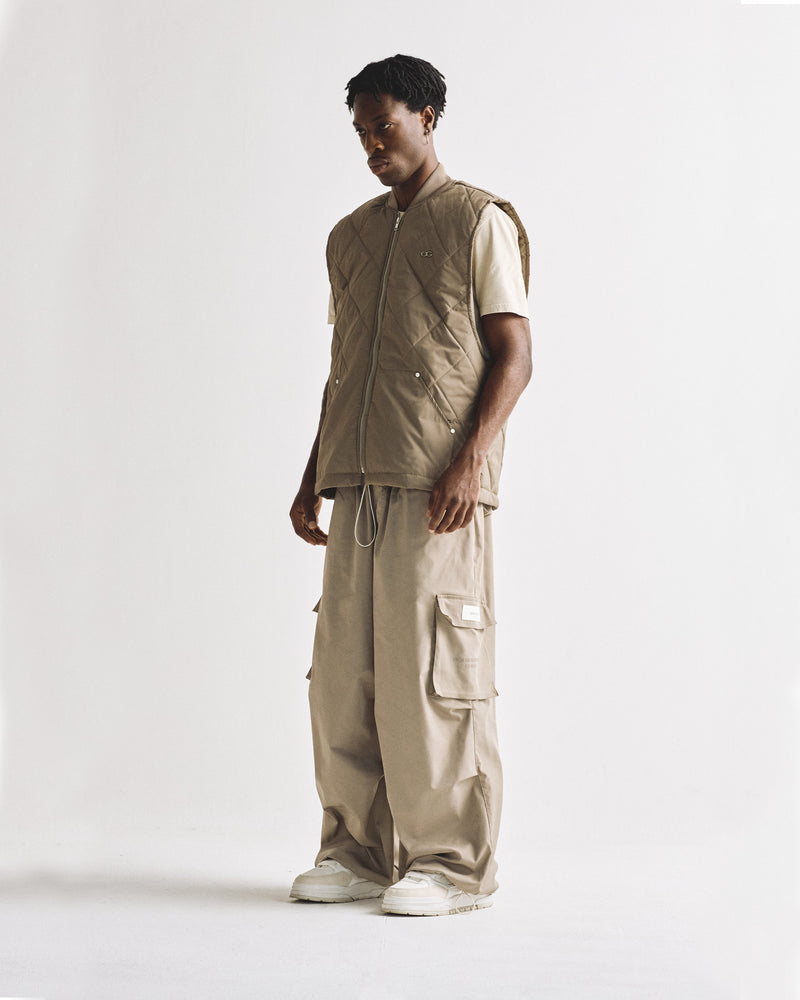 Basics Parachute V2 Cargo Pants Cream