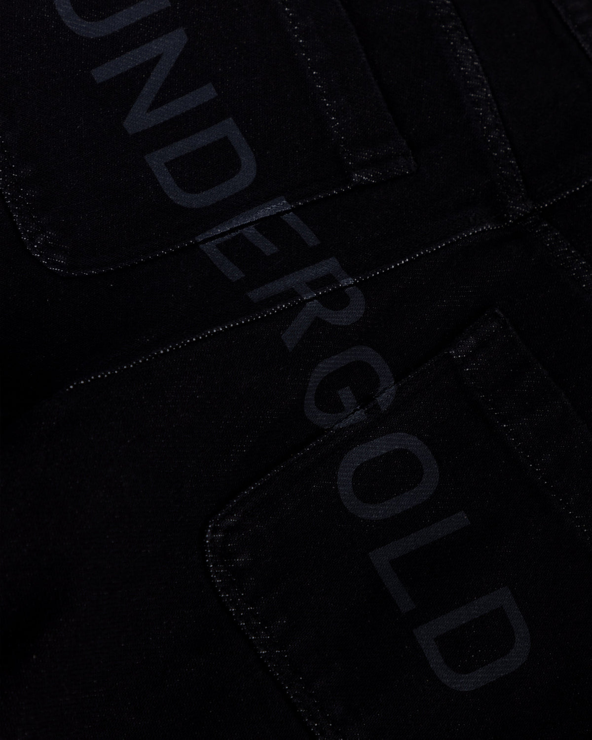 Basics Rhinestone UNDGLD Wide Jean Black