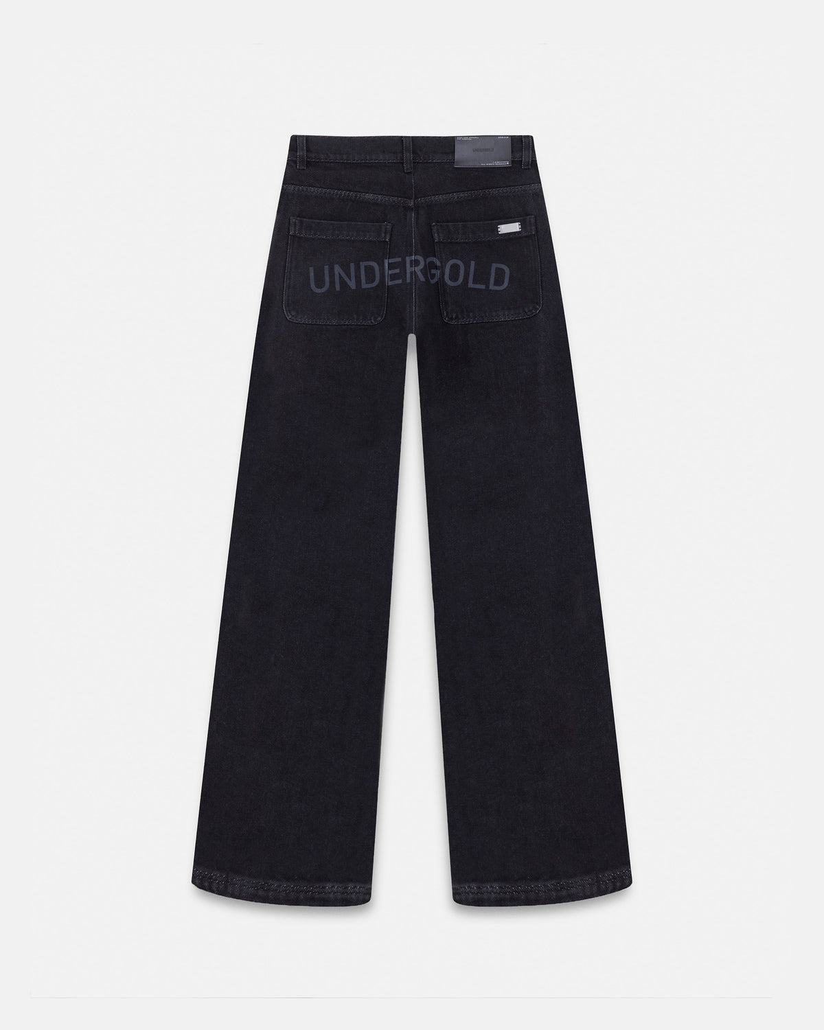 Basics Rhinestone UNDGLD Wide Jean Black