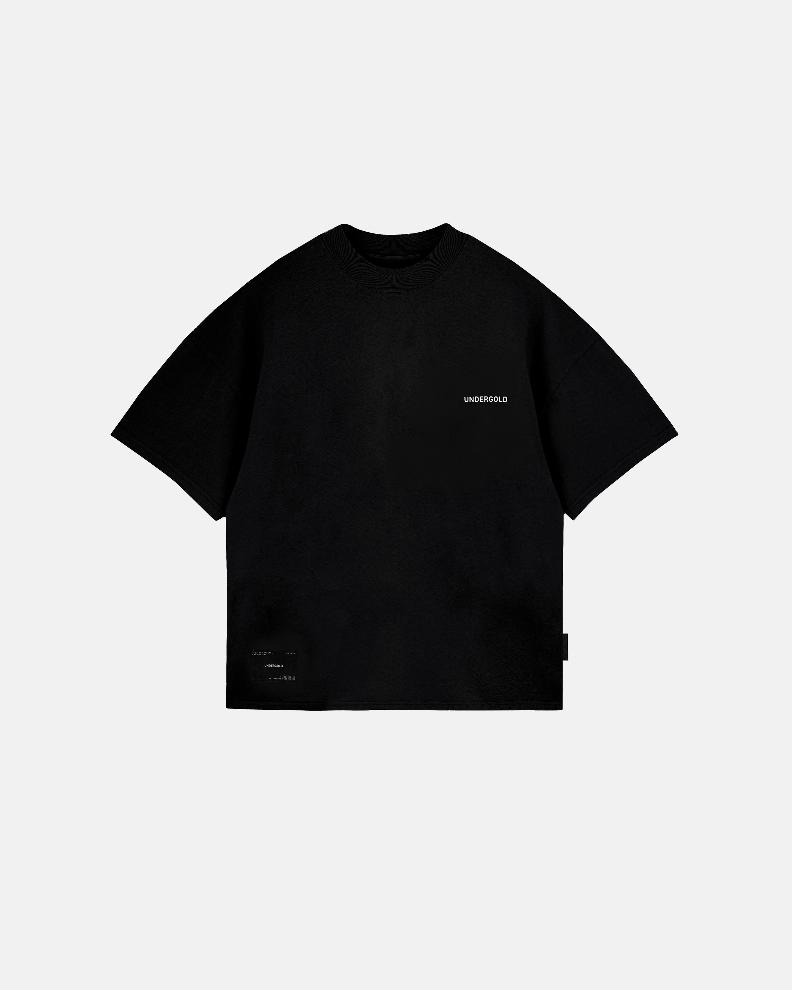 Basics Tiny Logo Boxy Fit Tshirt Black