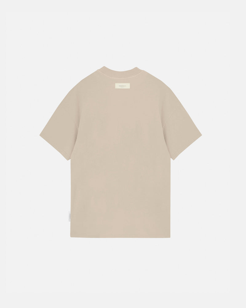 Basics Tiny Logo Regular Fit T-shirt Cream