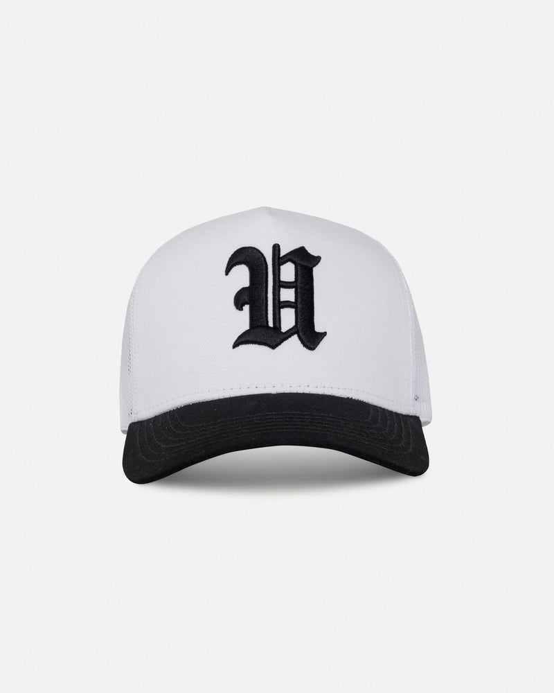 Basics U Trucker Cap White / Black