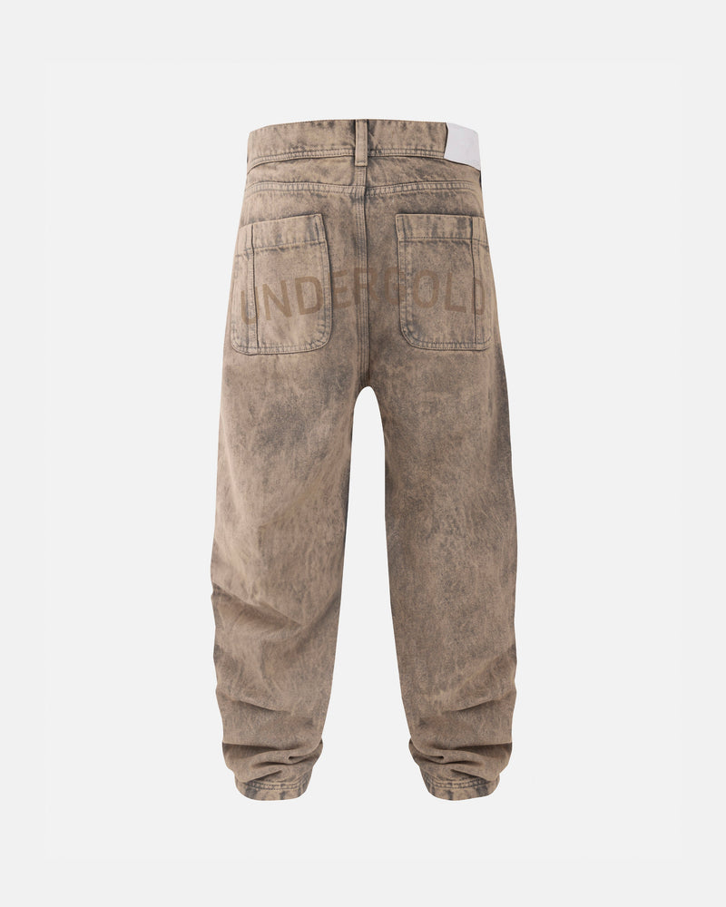 Basics UNDERGOLD Regular Jean Washed Brown