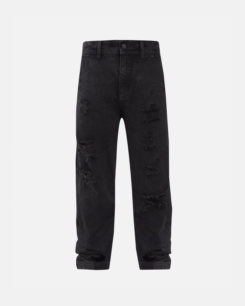 Basics UNDERGOLD Ripped Regular Jean Washed Black