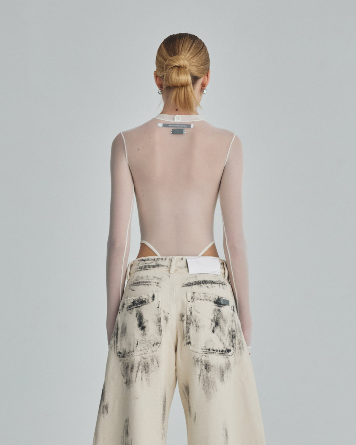 Basics Undergold Studio Mesh Body Top Cream