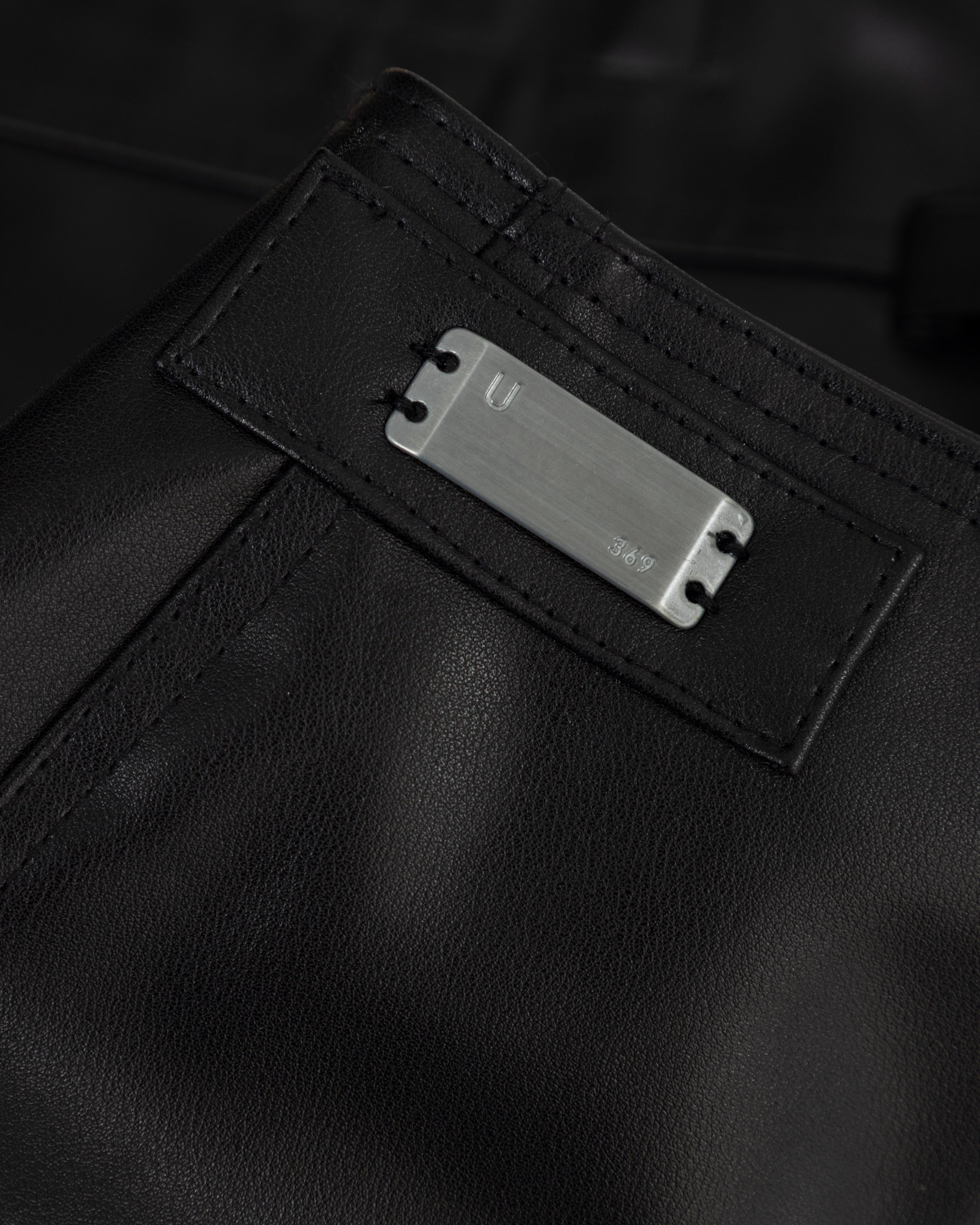 Basics Undergold Studio Pleather Mini Skirt Black