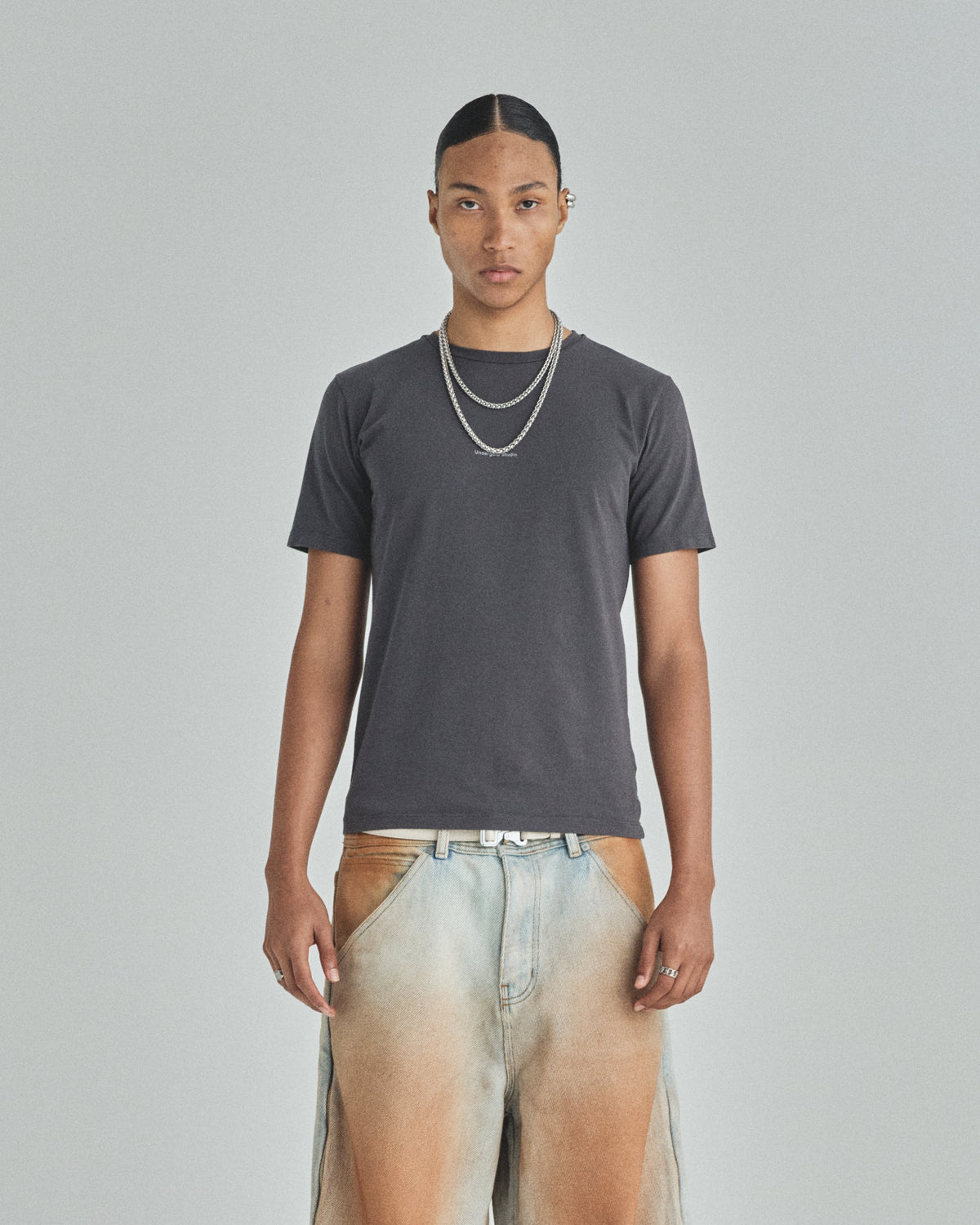 Basics Undergold Studio Ultra Slim Fit Tshirt Vintage Gray