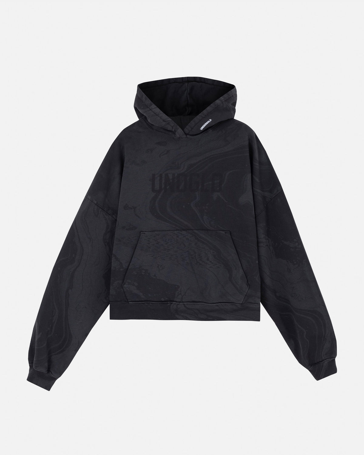 Basics UNDGLD Boxy Hoodie Olied Black