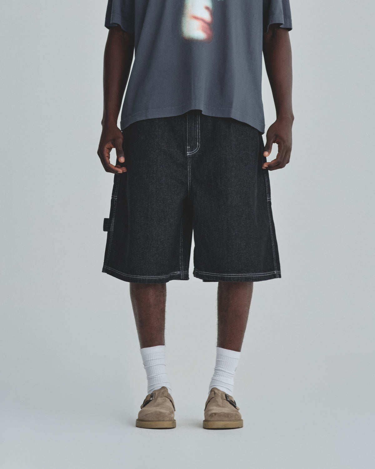 Basics UNDGLD Denim Short Black