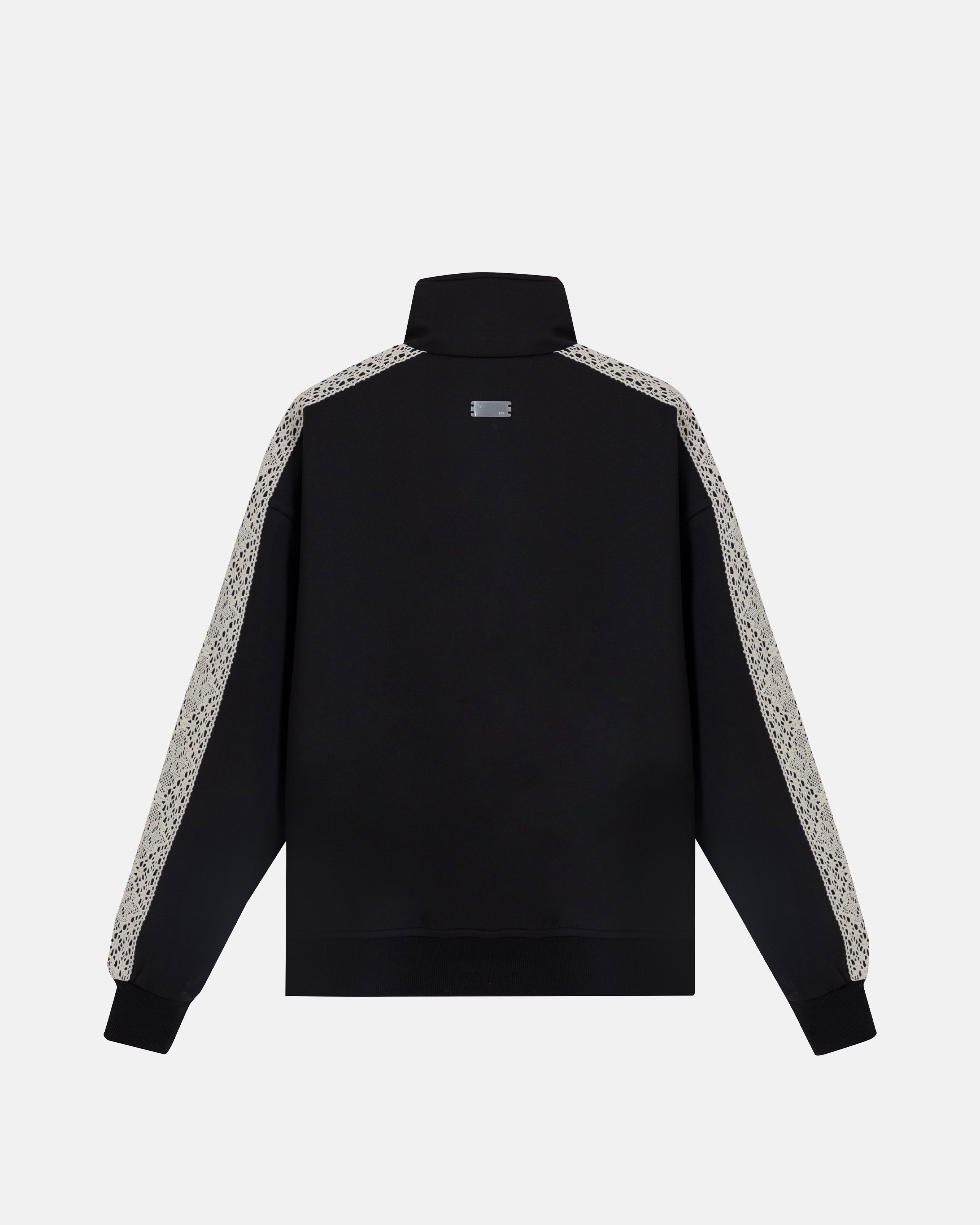 Basics Undgld Lace-panel Track Jacket Black