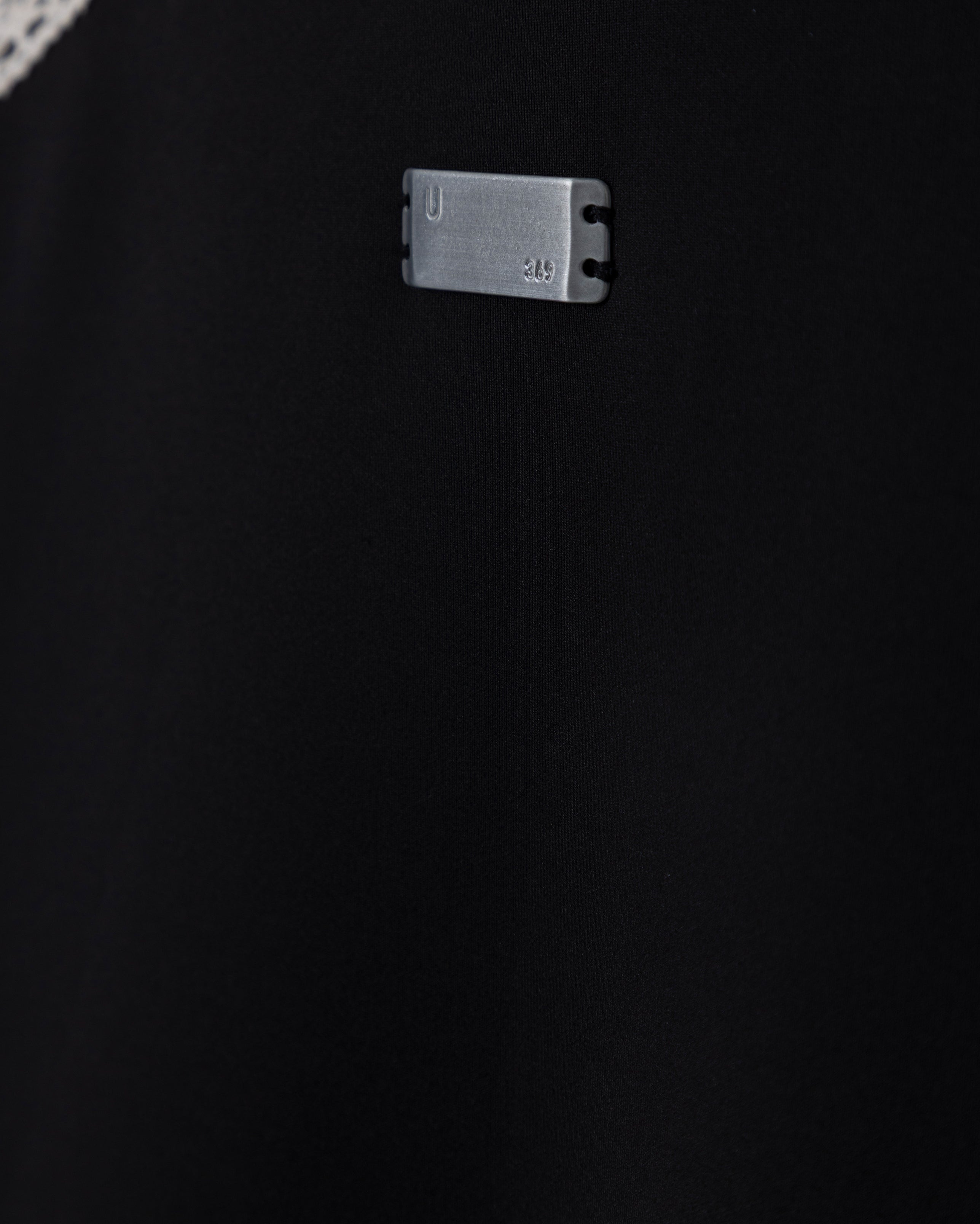 Basics Undgld Lace-panel Track Jacket Black