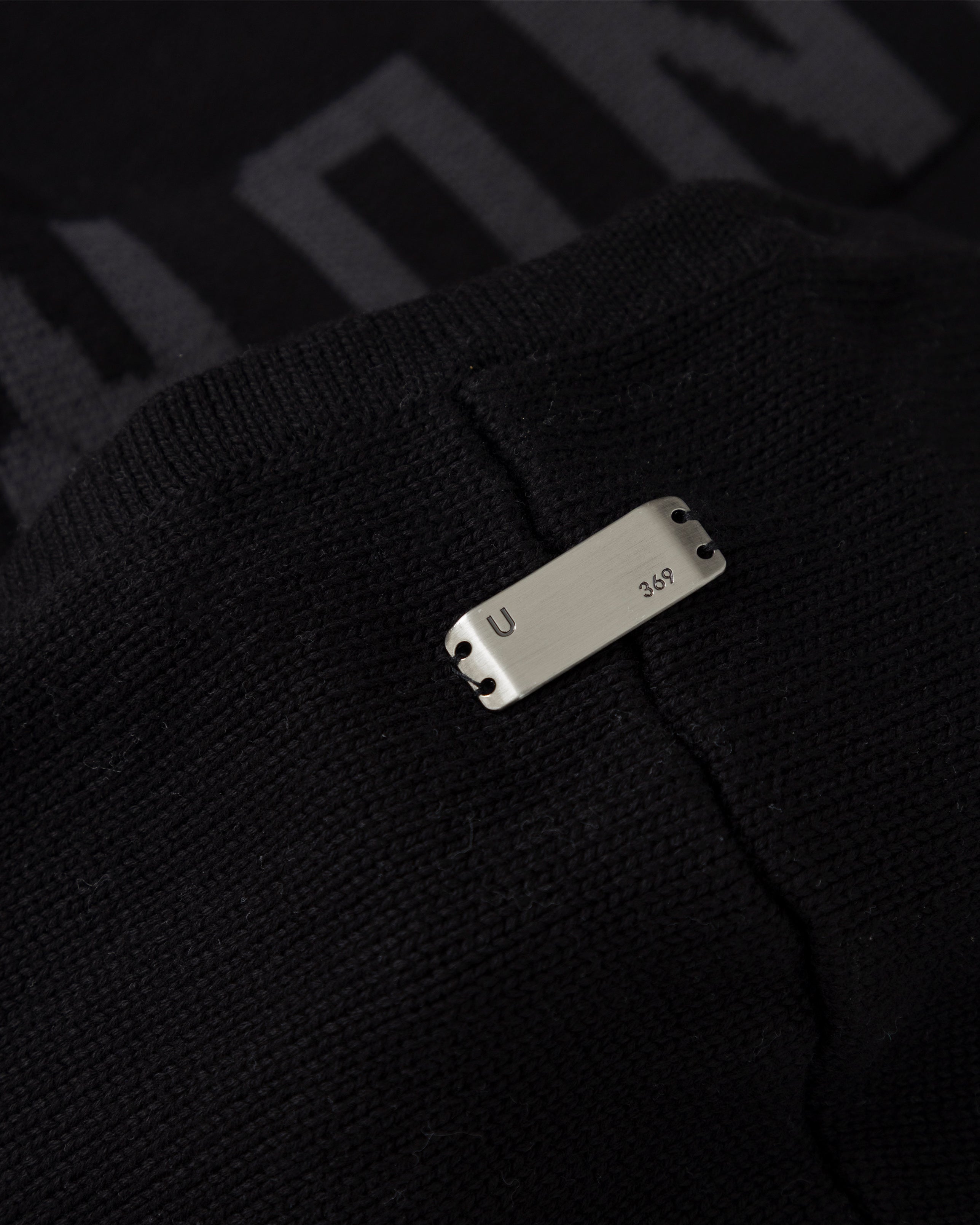 Basics UNDRGLD Knitted Hoodie Black