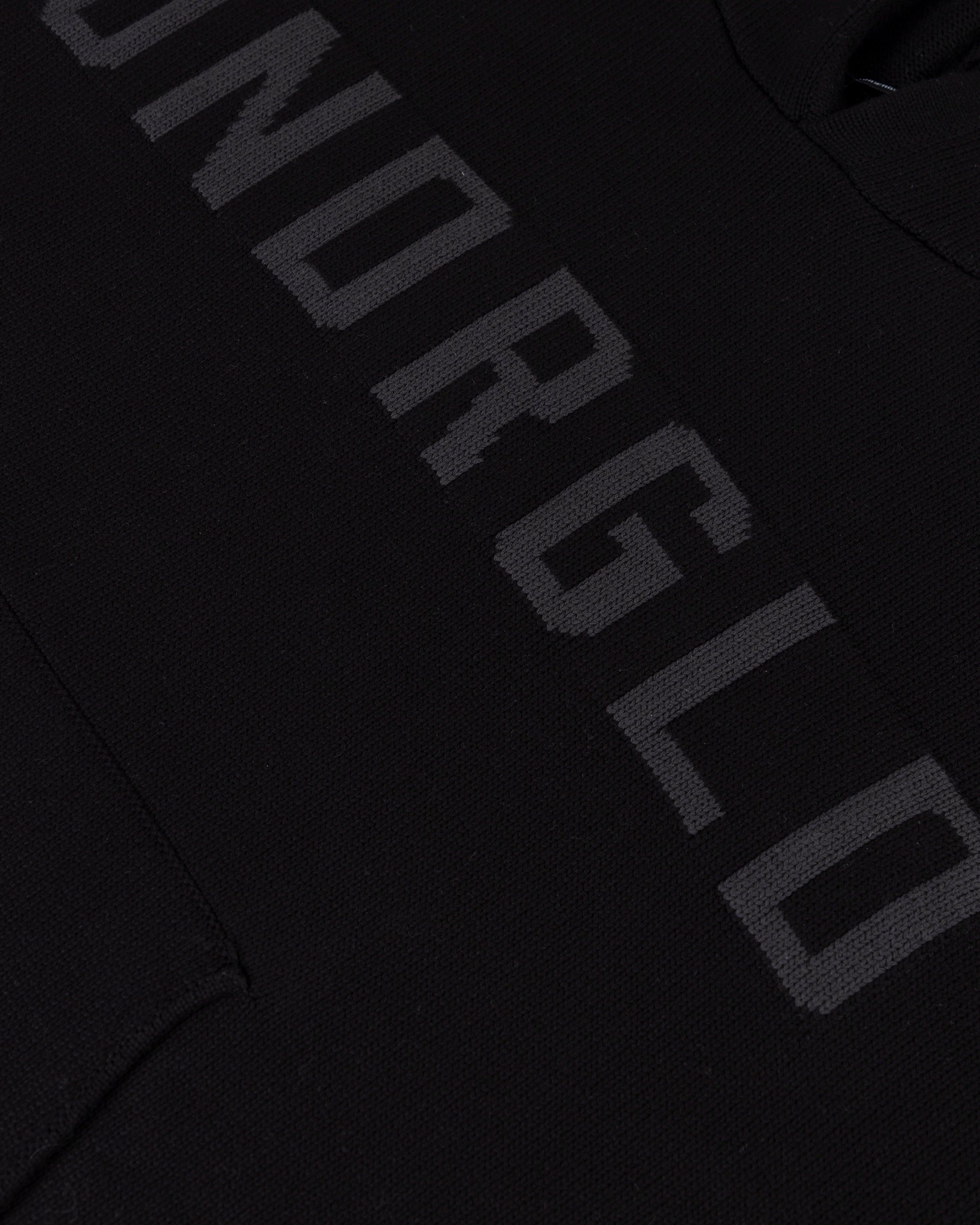 Basics UNDRGLD Knitted Hoodie Black