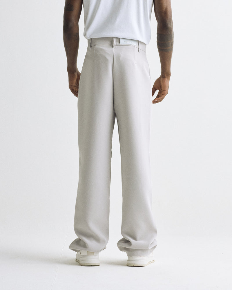 Basics Wide Trousers Silver