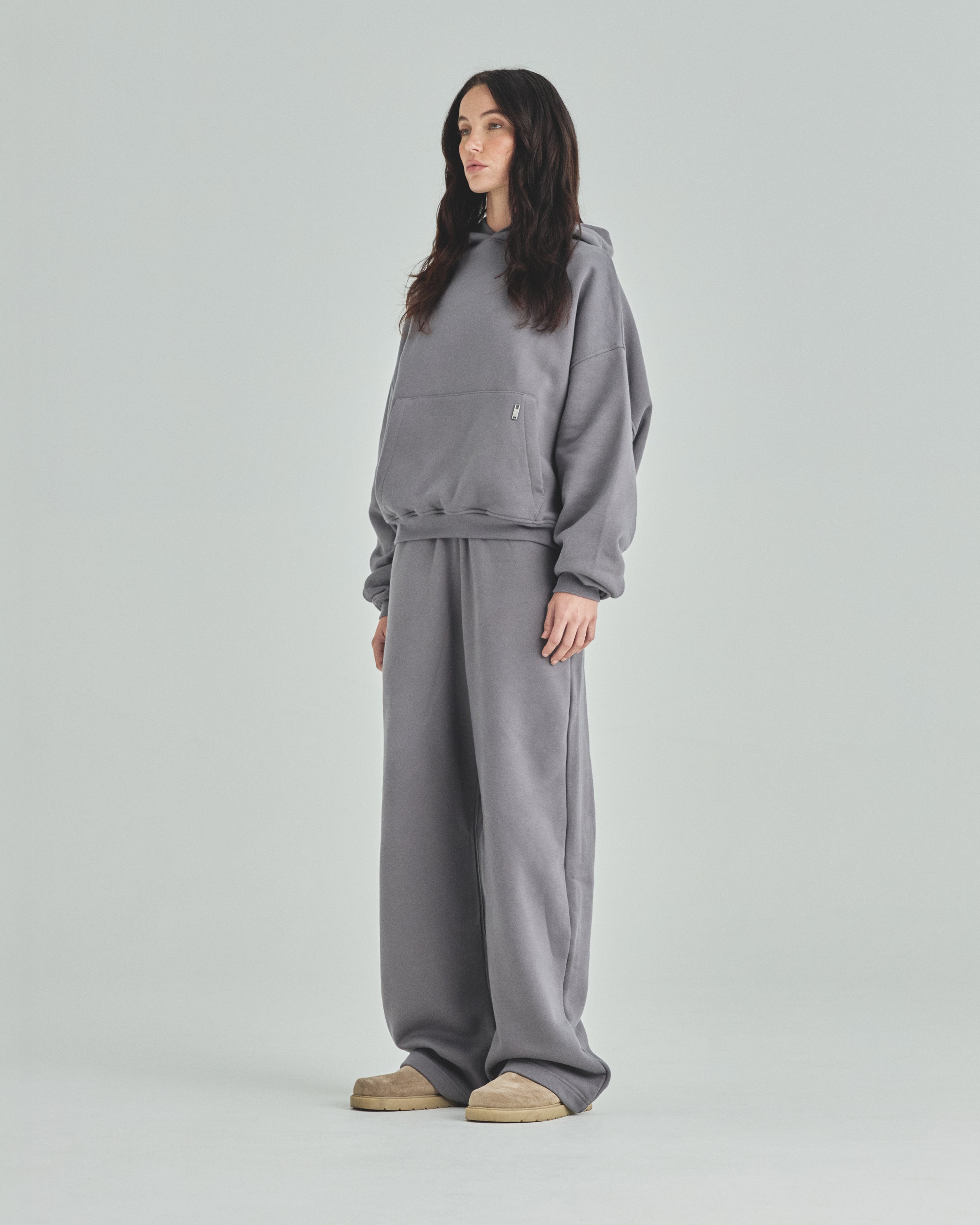Blanks Barrel Straight Pants Gray