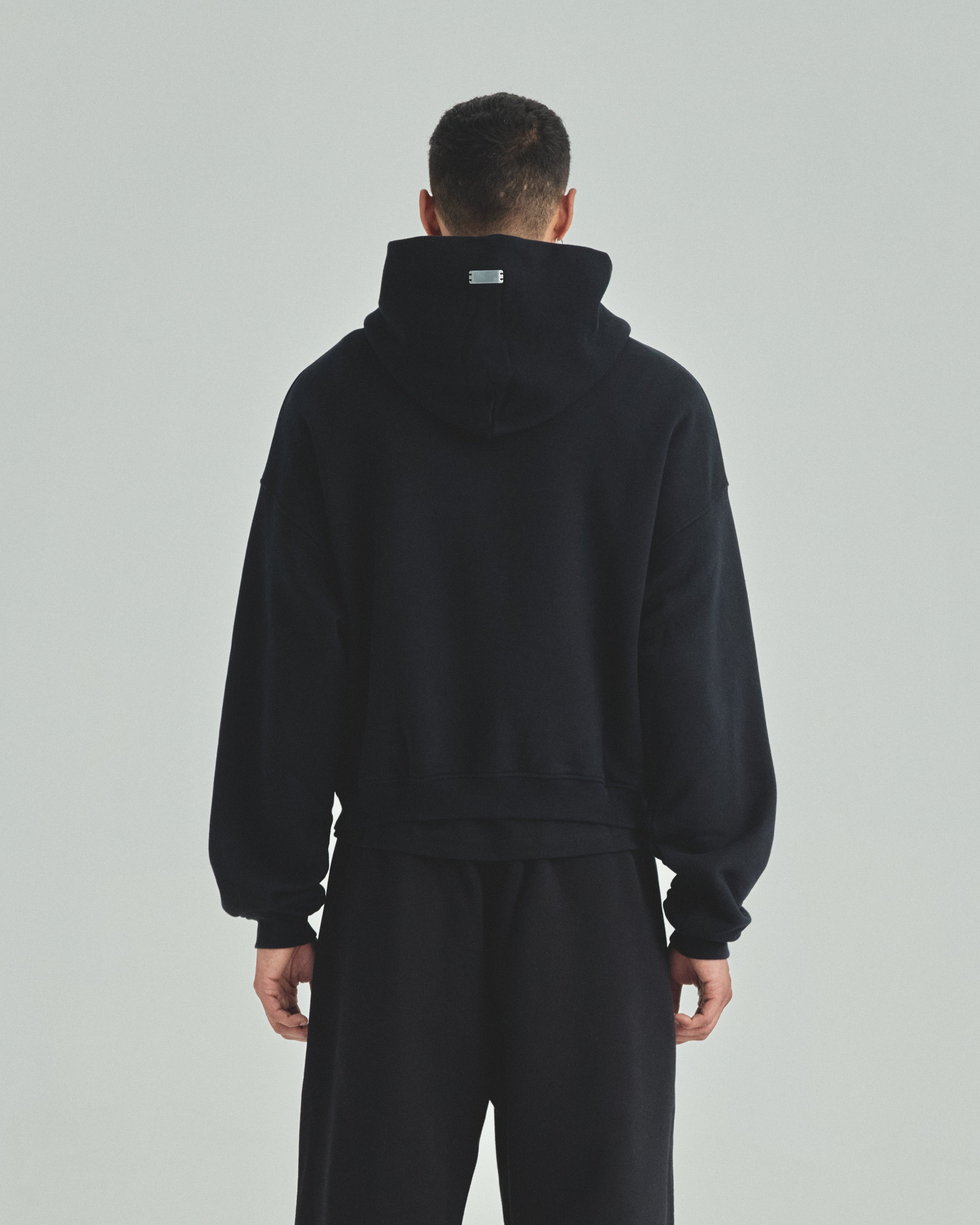 Blanks Boxy Fit Hoodie Black