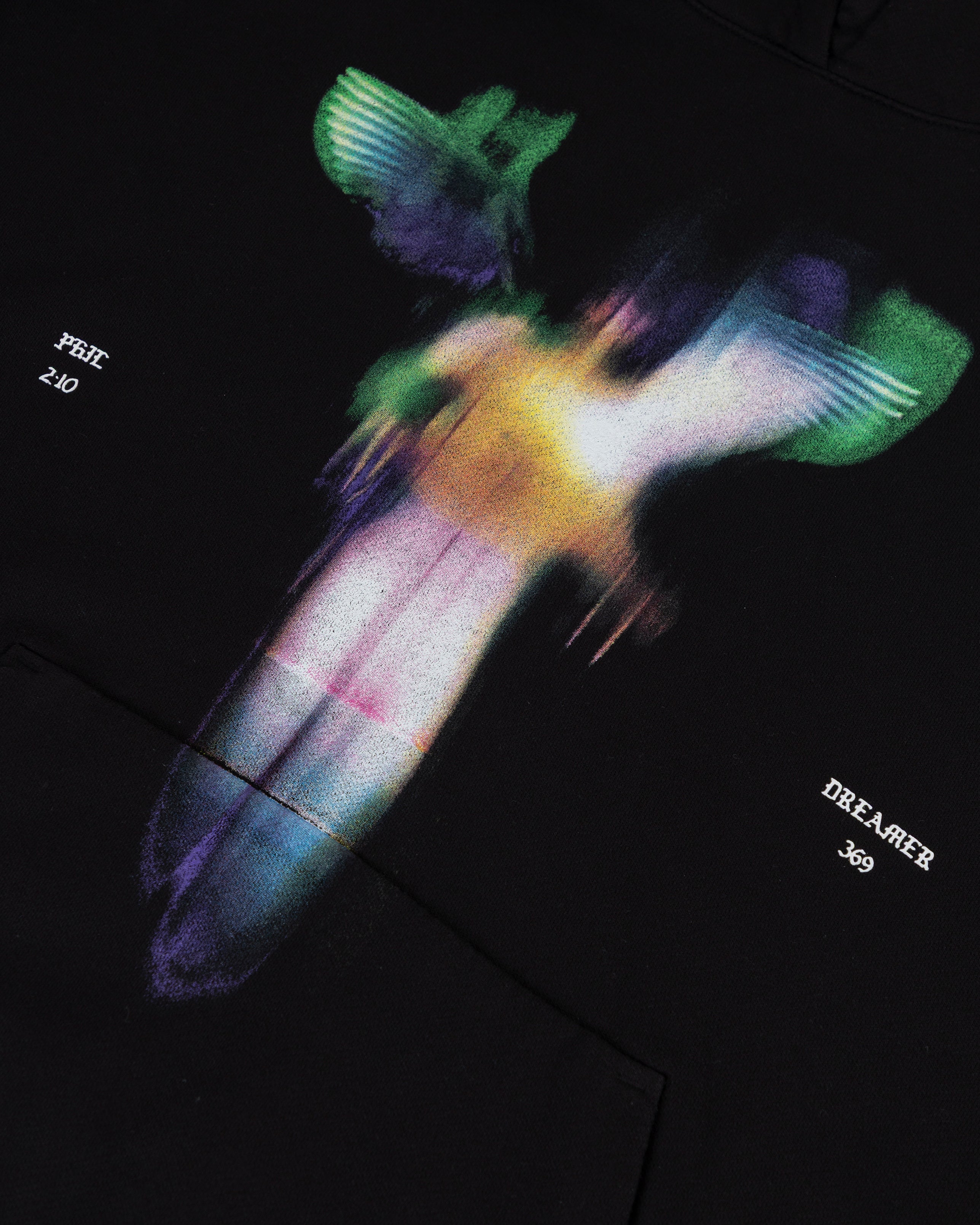 Capsule Angel Boxy Fit Hoodie Black