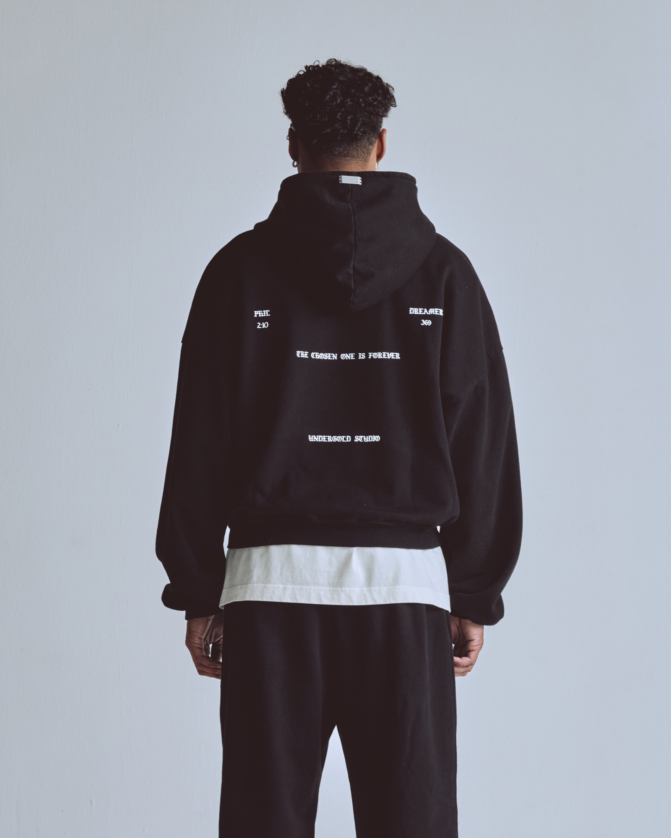 Capsule Angel Boxy Fit Hoodie Black