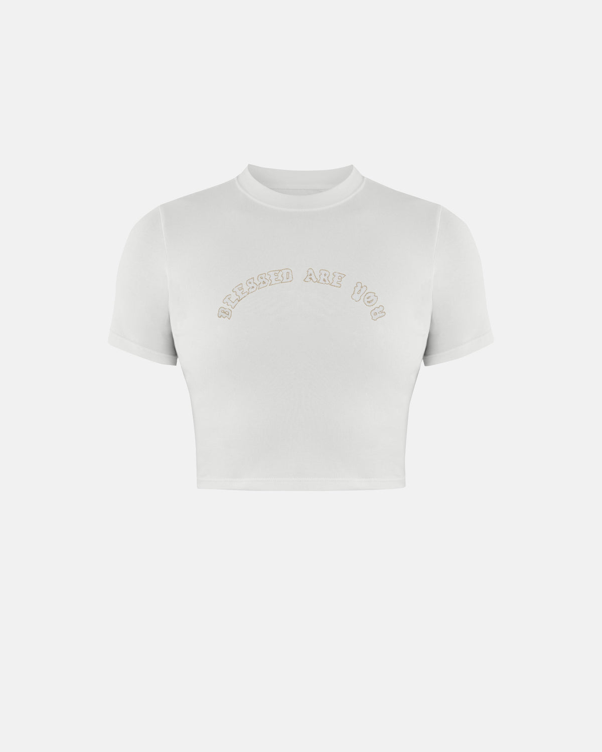 Capsule Blessed Are You Baby Tee White