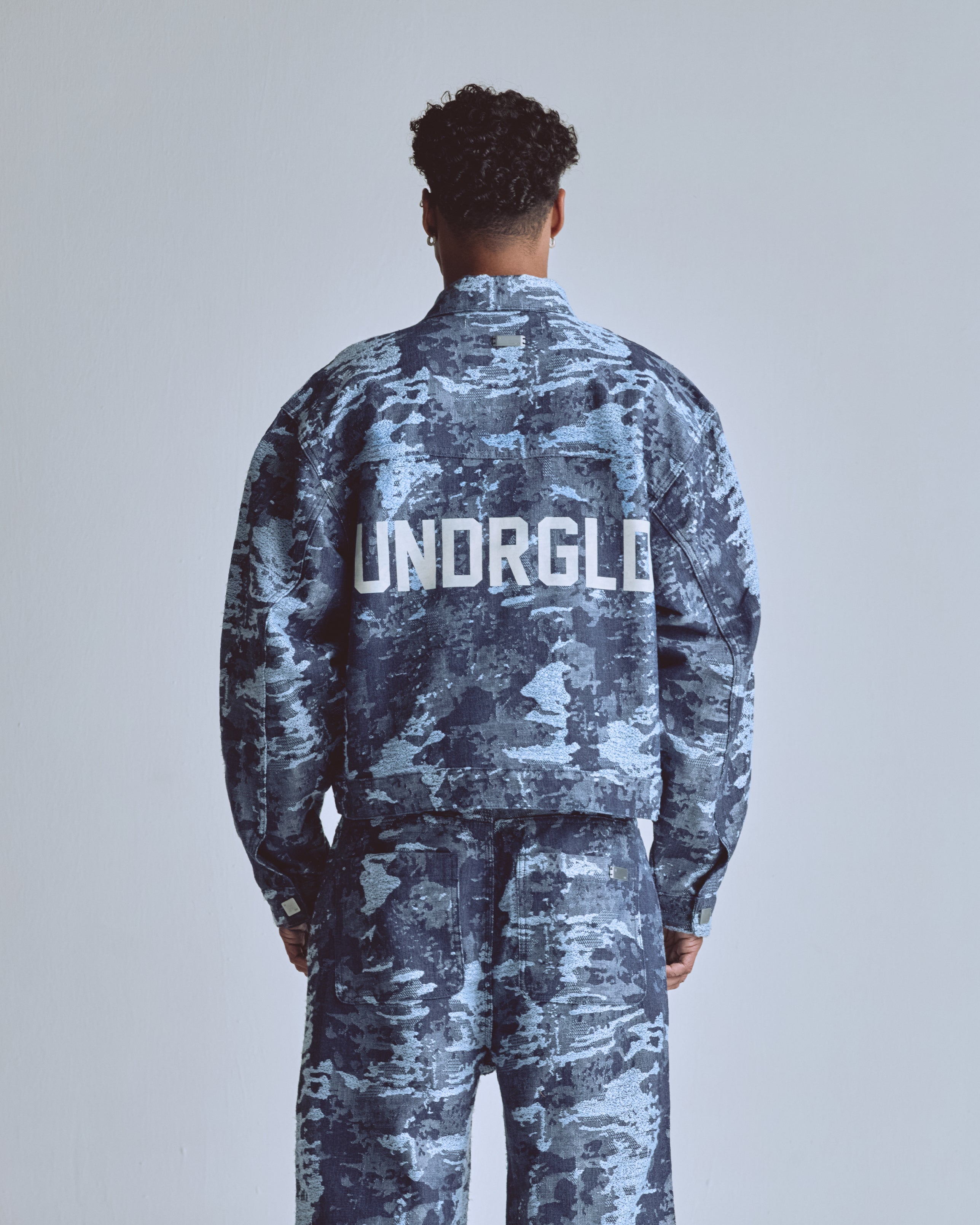 Capsule UNDRGLD Jacquard Jacket Cammo Blue