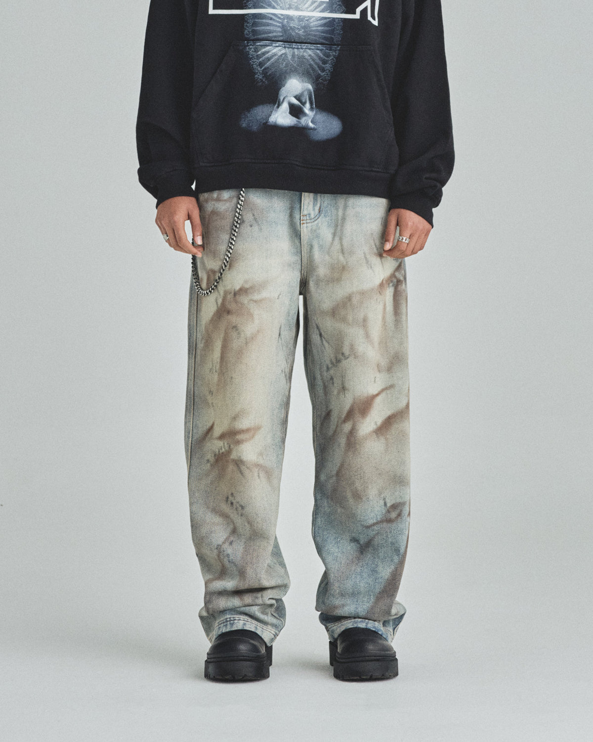 Capsule UNDRGLD Wide Jeans Dirty Blue